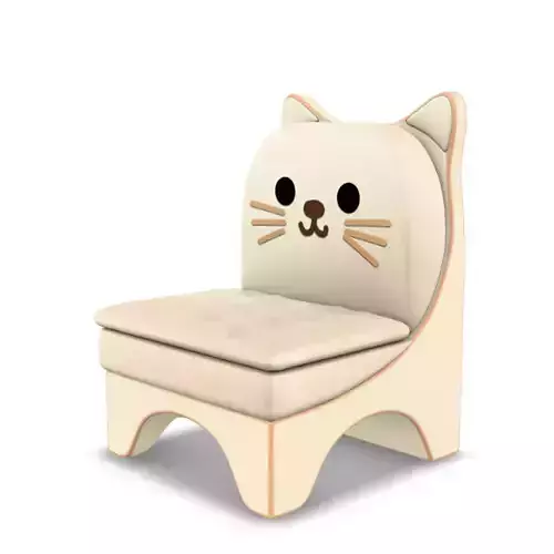 Kids Chair With Cat Face
