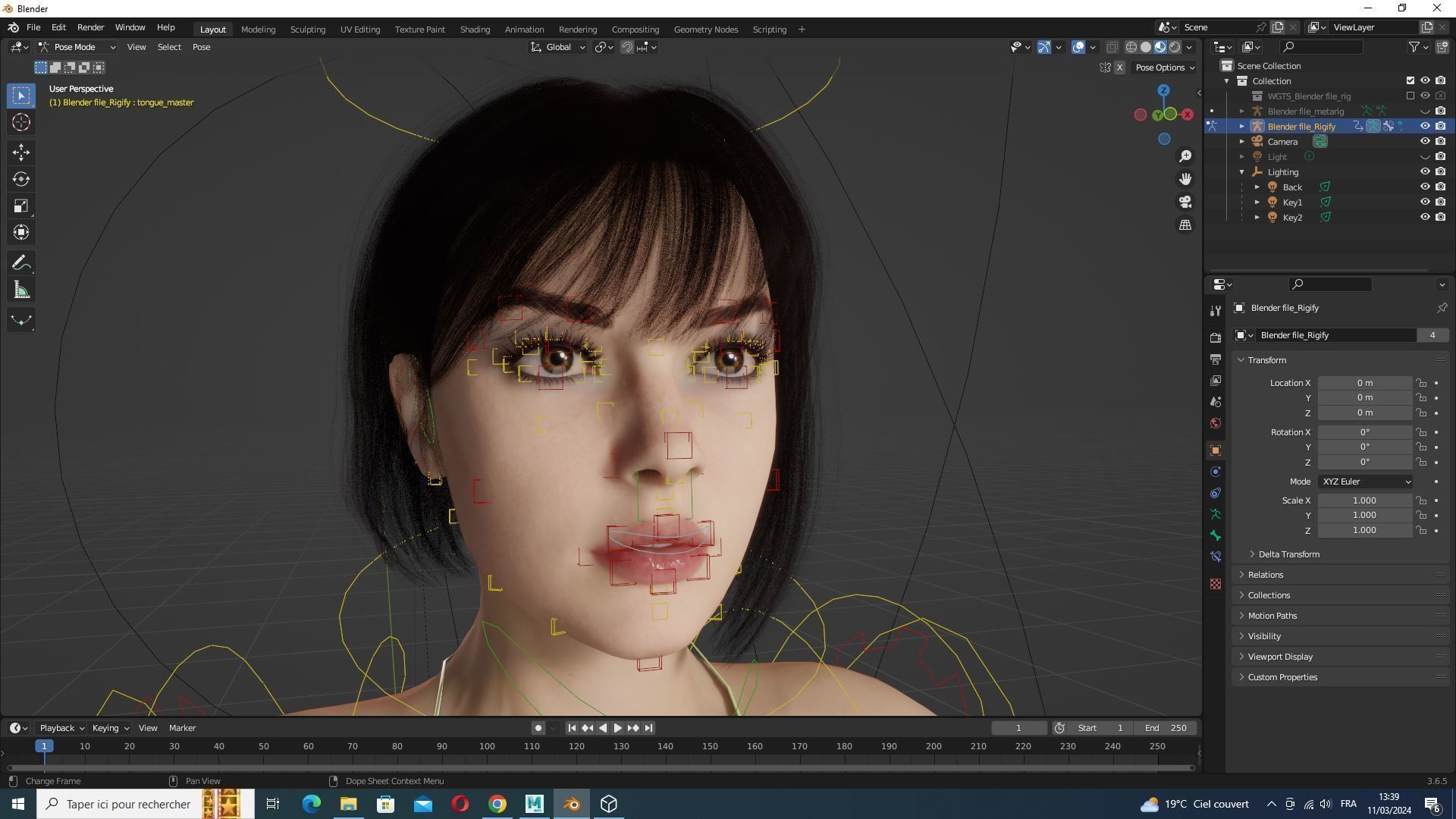 Rosalie - Realistic Curvy Women  Low-poly 3D model_21