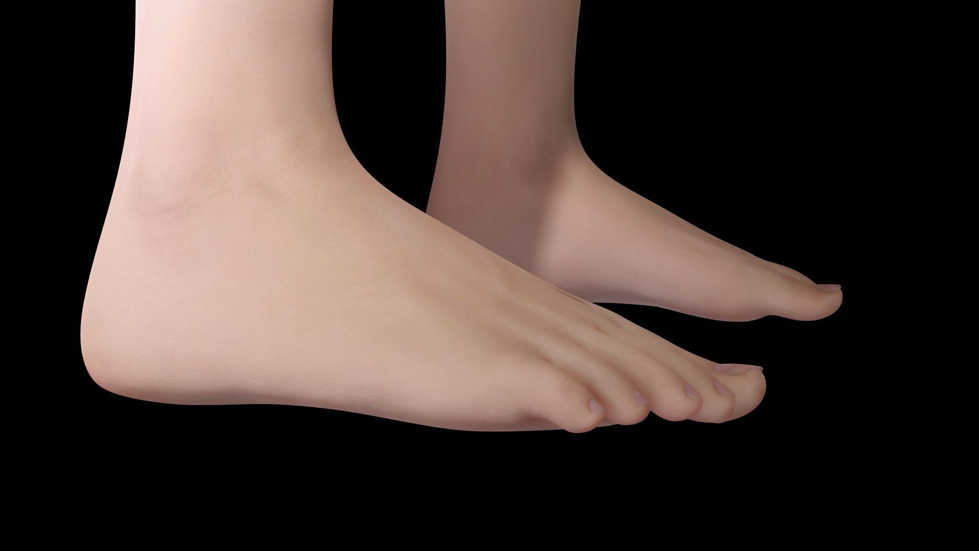 Rosalie - Realistic Curvy Women  Low-poly 3D model_15