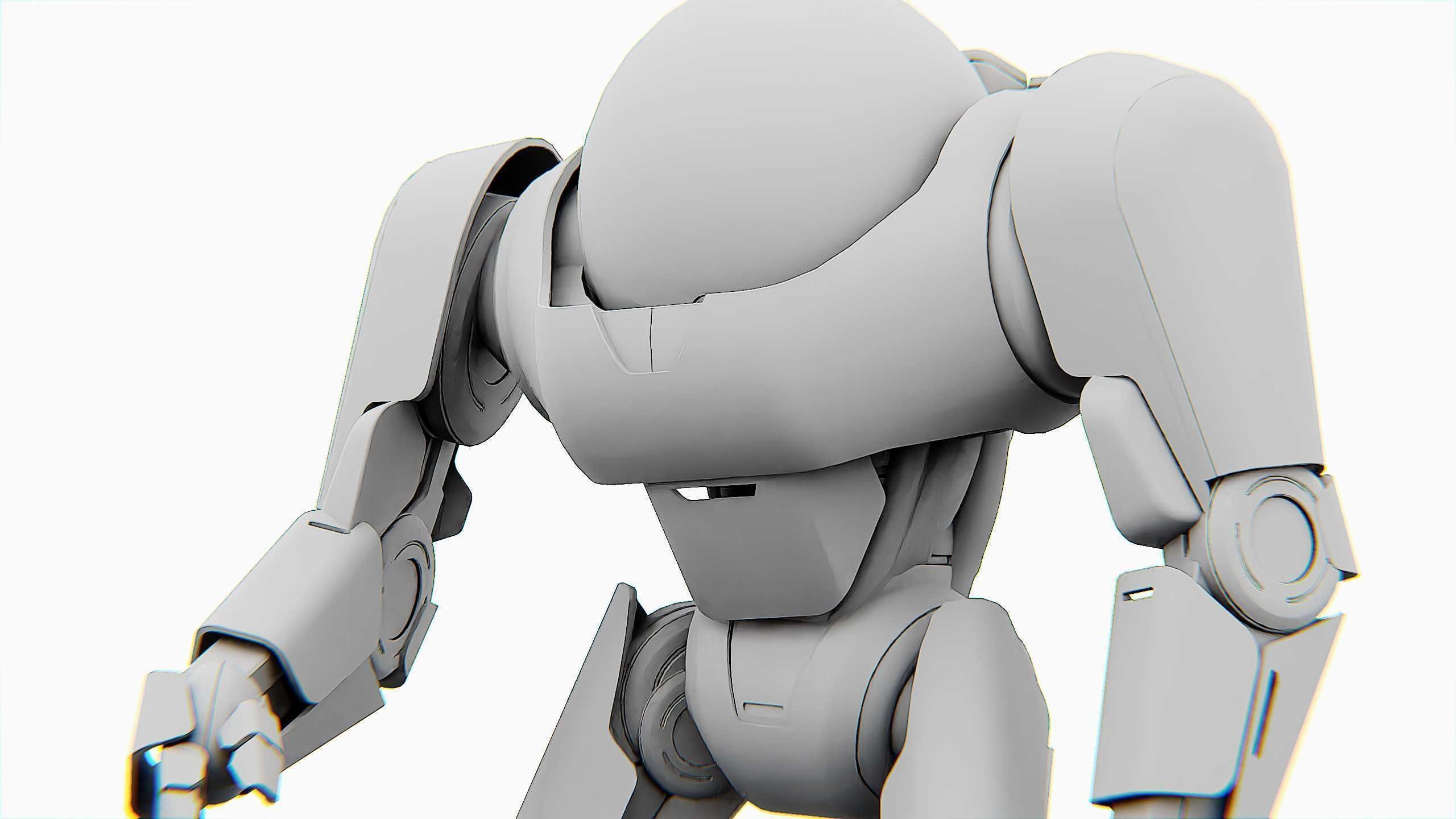 APPLE BOT Rigged for Unreal Engine - Unity - MIXAMO  3D model_34