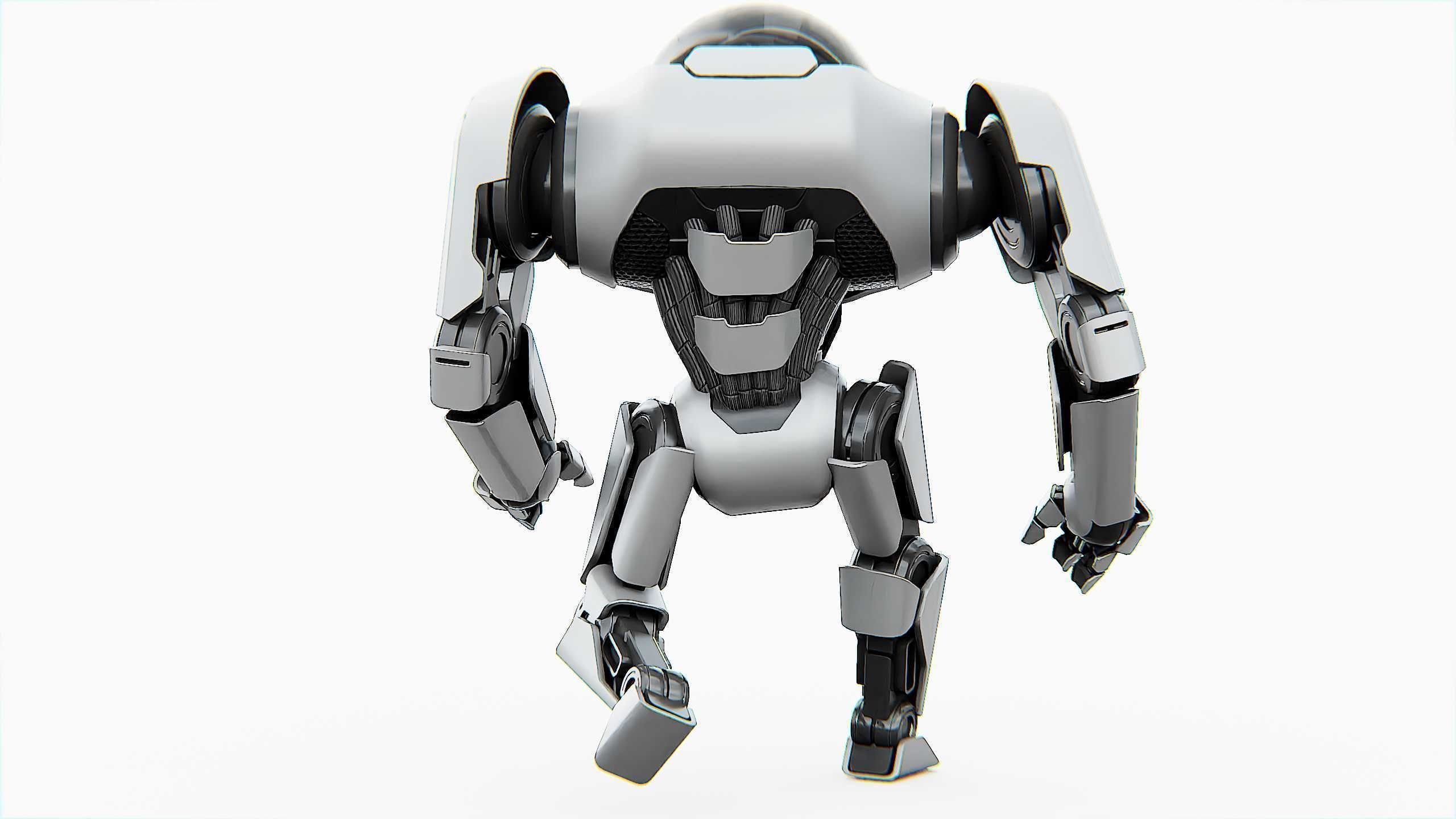 APPLE BOT Rigged for Unreal Engine - Unity - MIXAMO  3D model_12