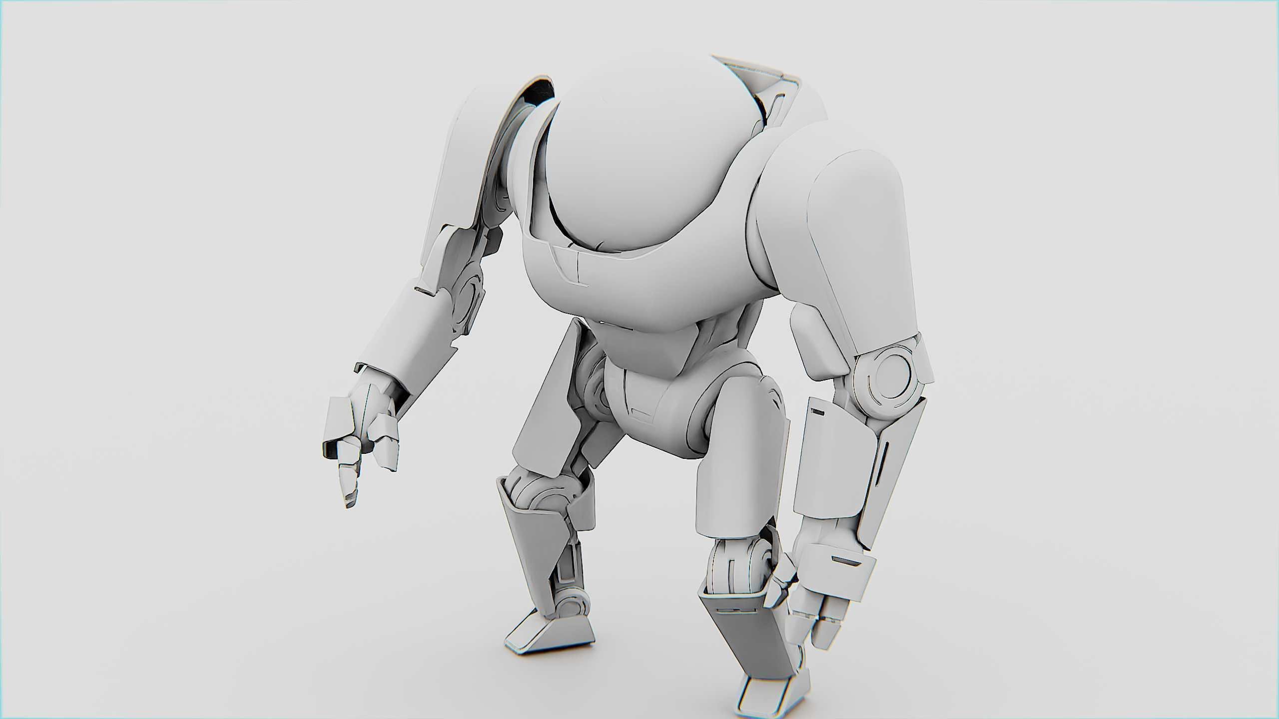APPLE BOT Rigged for Unreal Engine - Unity - MIXAMO  3D model_32