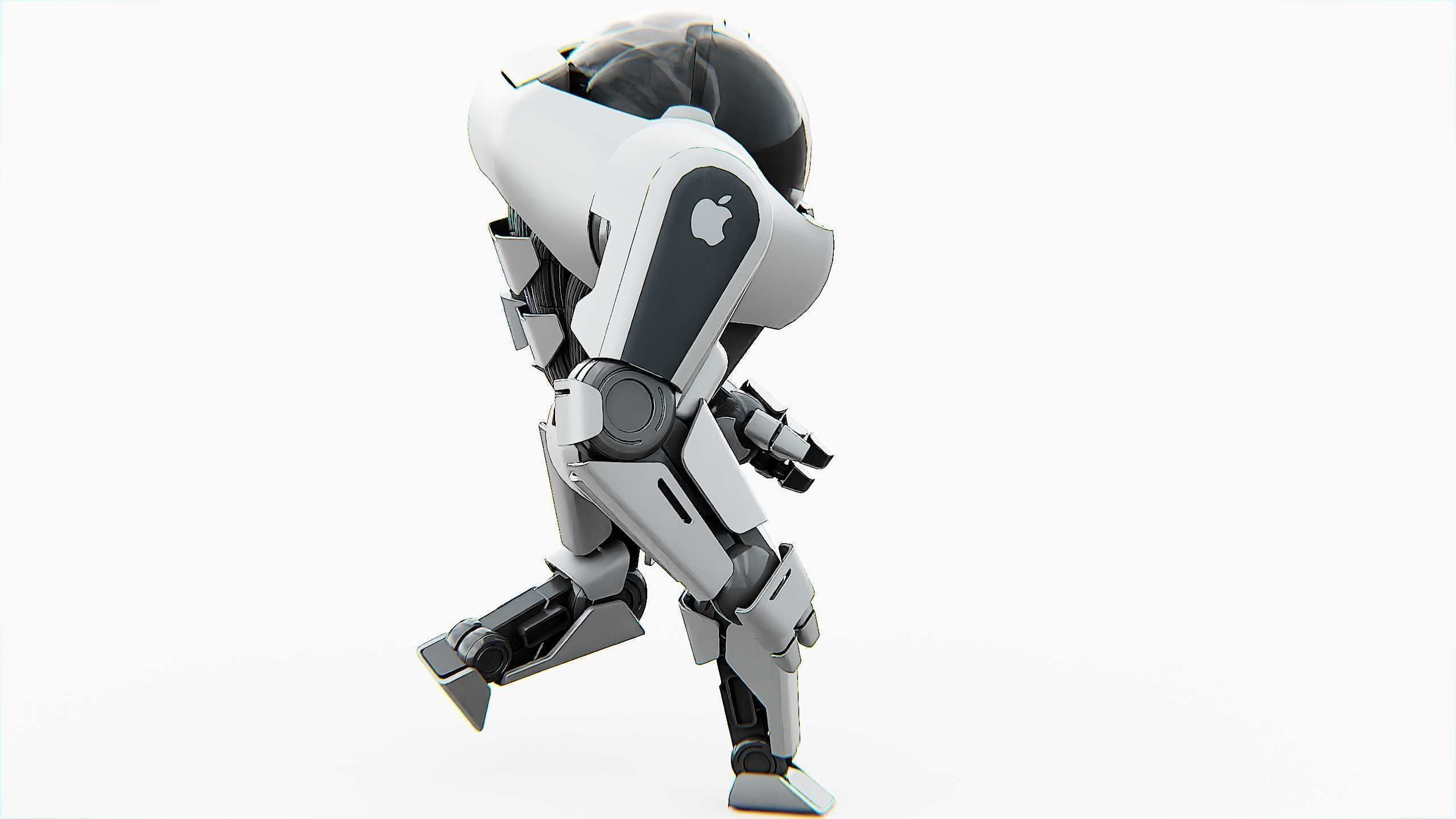 APPLE BOT Rigged for Unreal Engine - Unity - MIXAMO  3D model_16