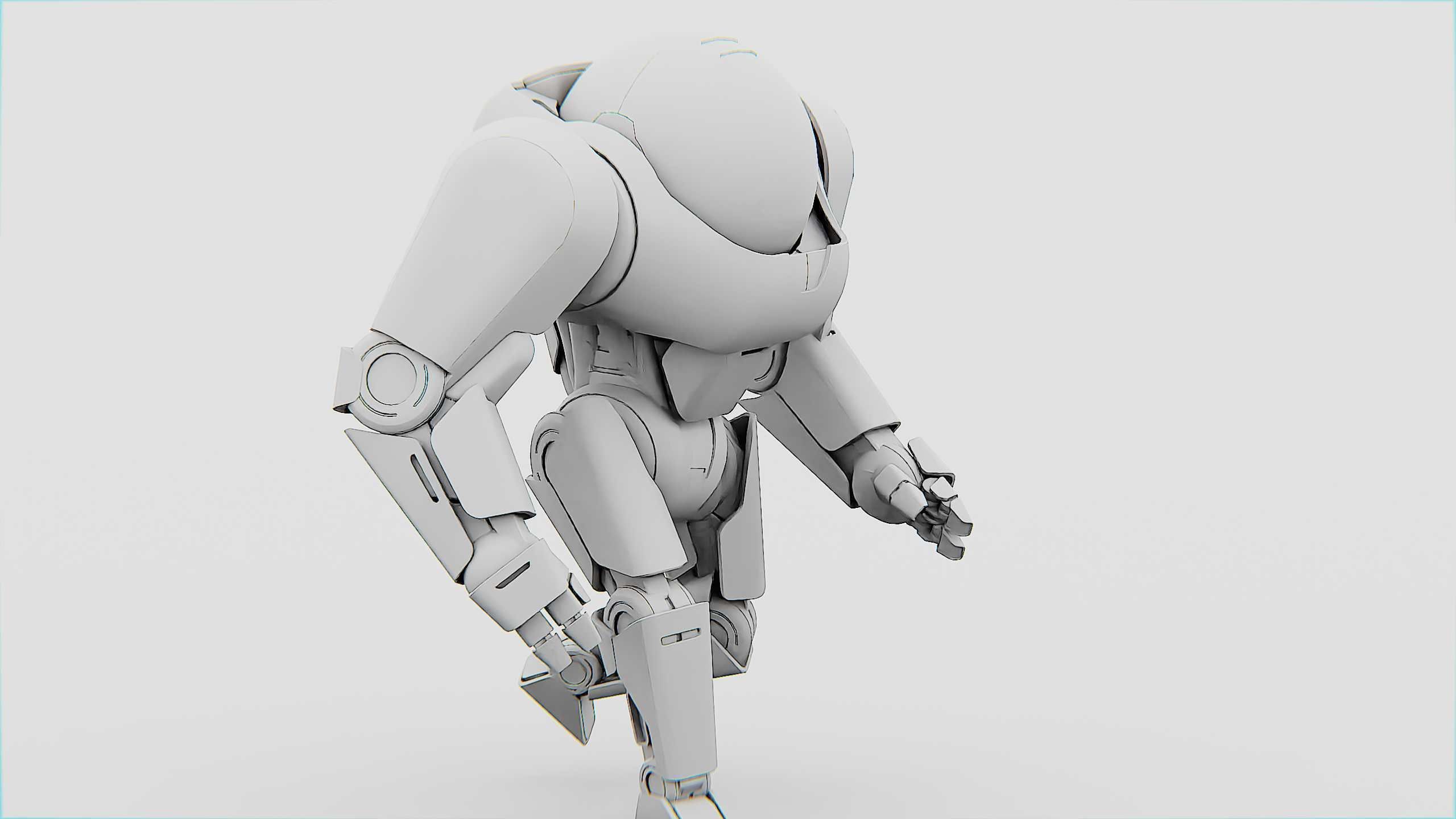 APPLE BOT Rigged for Unreal Engine - Unity - MIXAMO  3D model_36