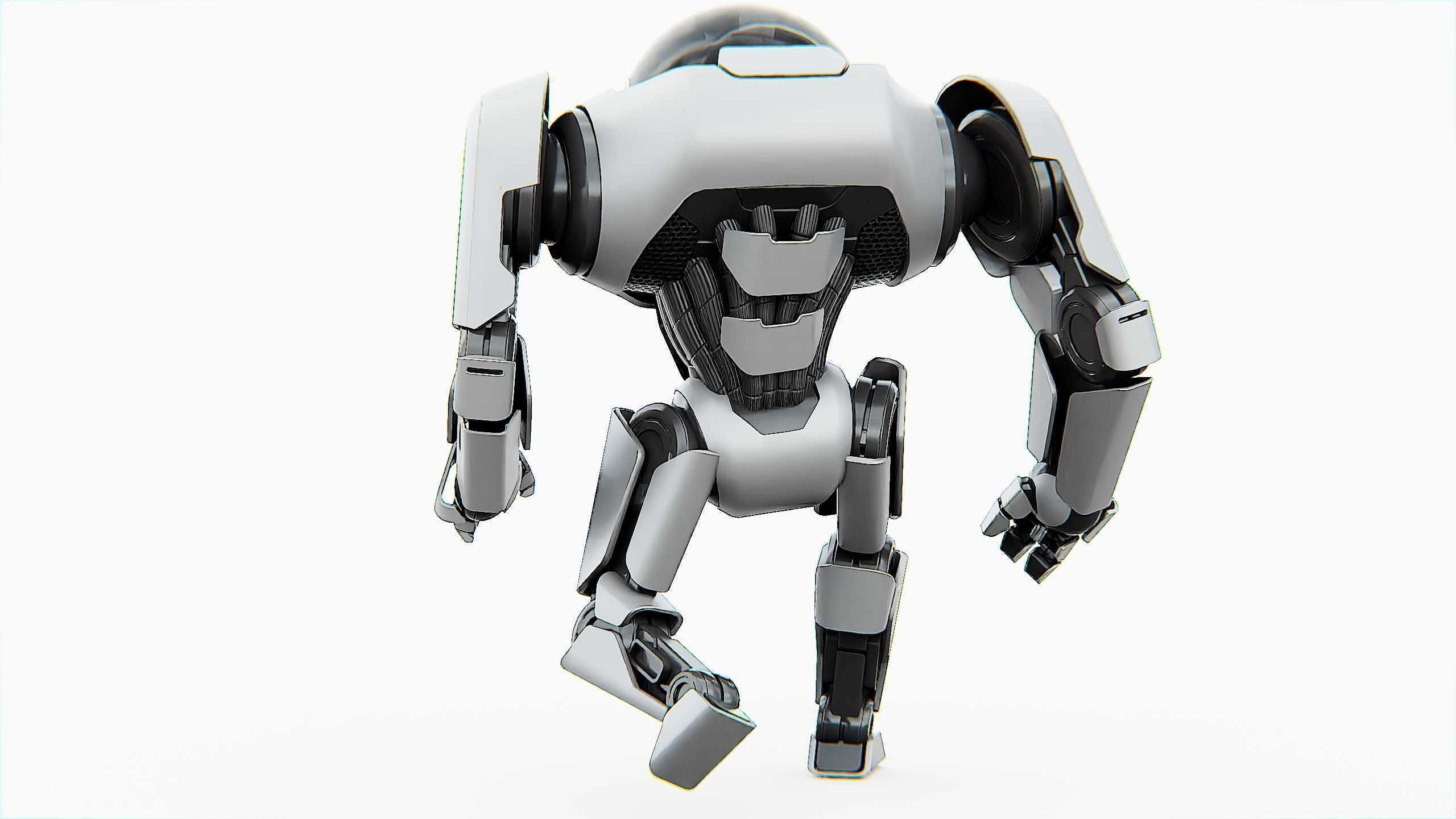 APPLE BOT Rigged for Unreal Engine - Unity - MIXAMO  3D model_11