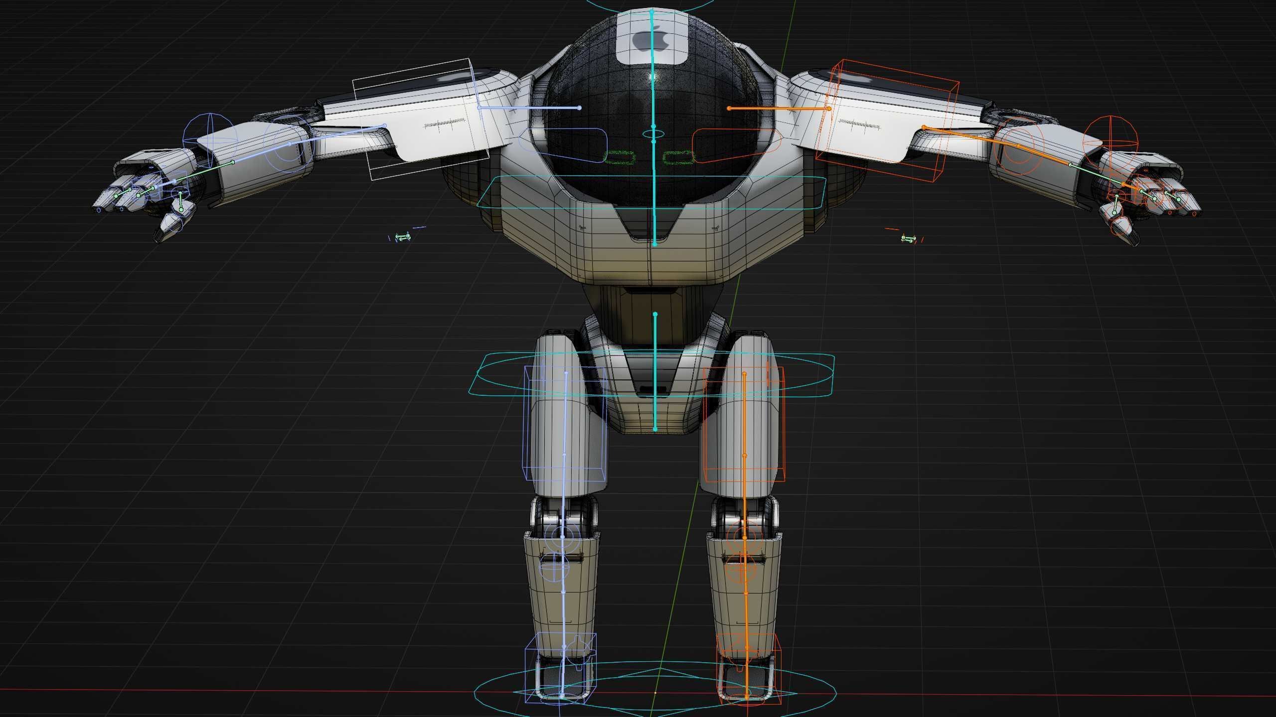 APPLE BOT Rigged for Unreal Engine - Unity - MIXAMO  3D model_39