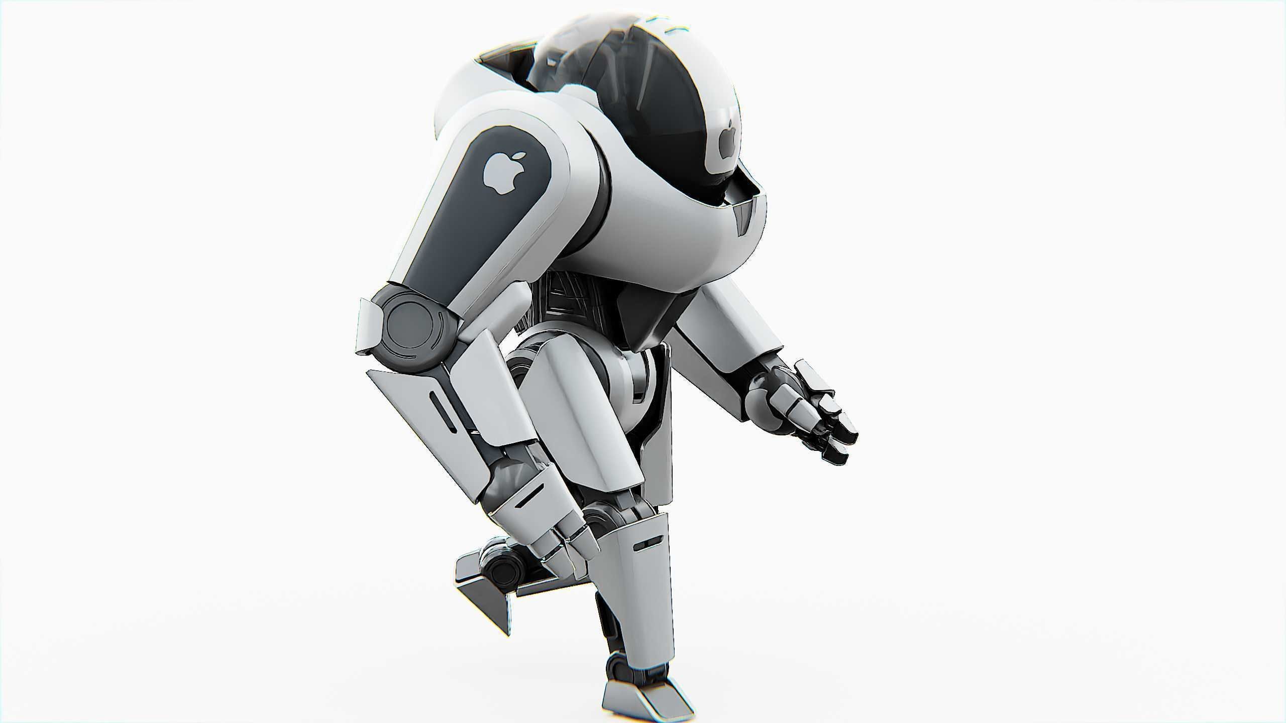 APPLE BOT Rigged for Unreal Engine - Unity - MIXAMO  3D model_17