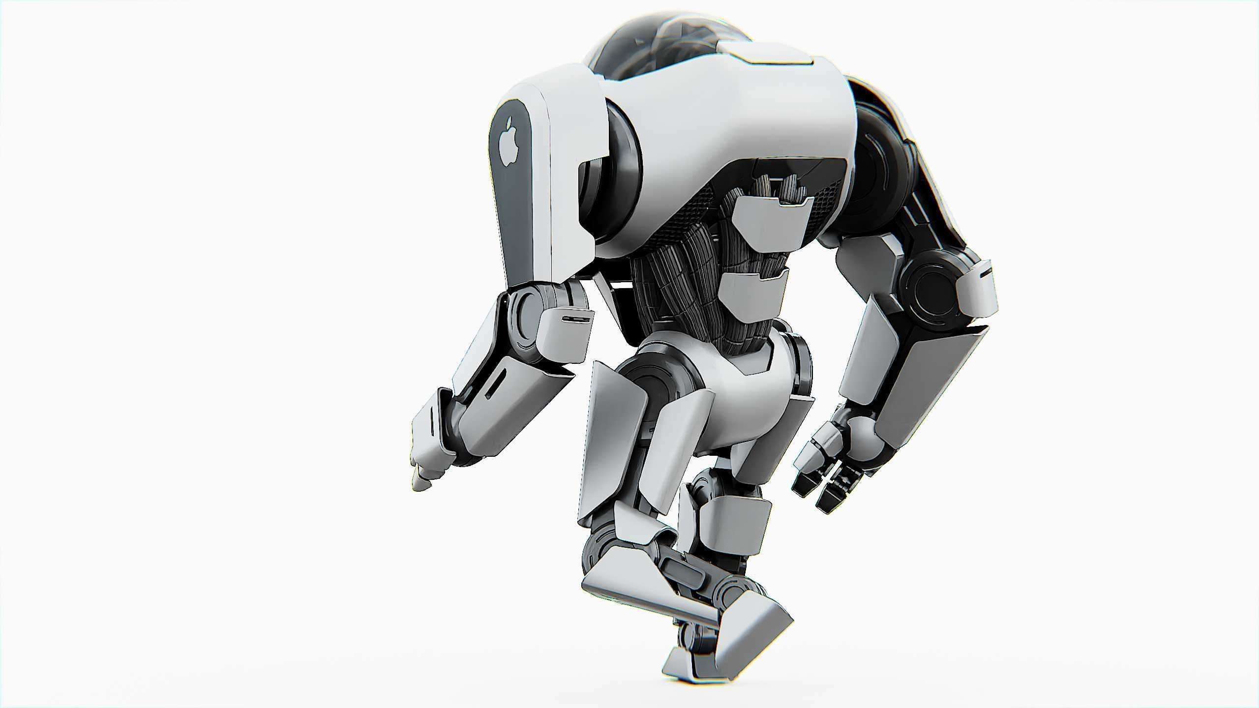 APPLE BOT Rigged for Unreal Engine - Unity - MIXAMO  3D model_9