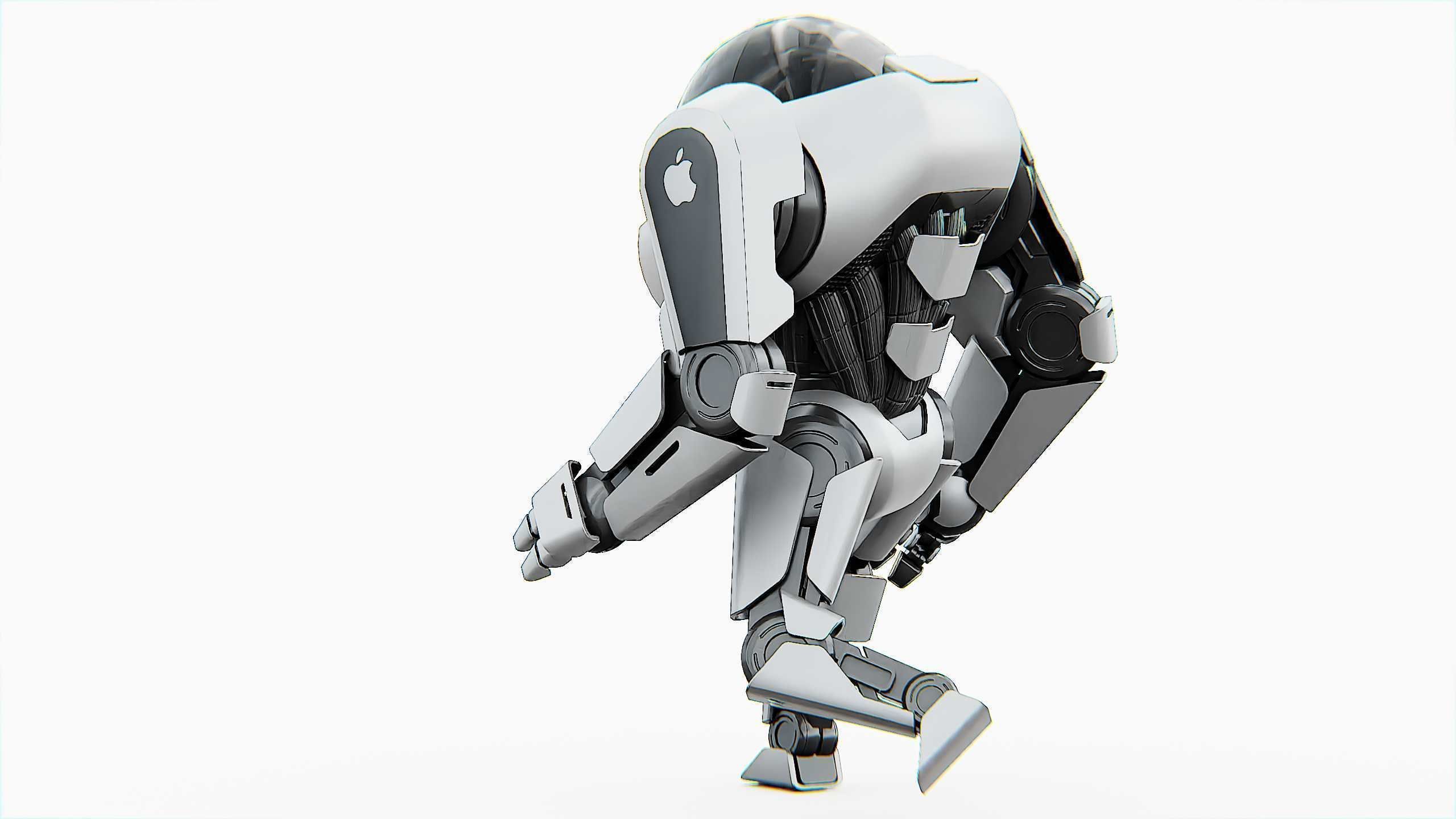 APPLE BOT Rigged for Unreal Engine - Unity - MIXAMO  3D model_8