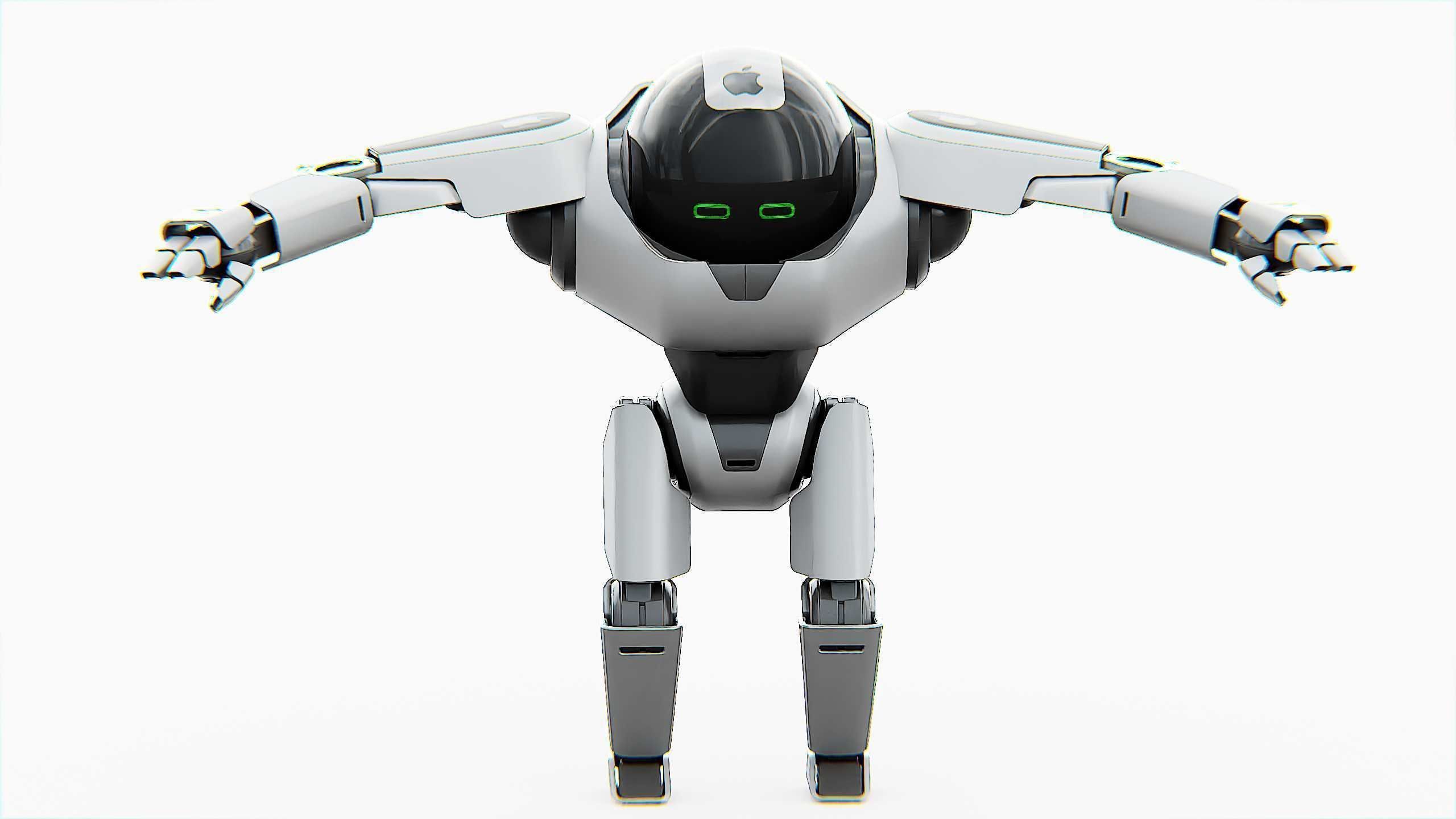 APPLE BOT Rigged for Unreal Engine - Unity - MIXAMO  3D model_26