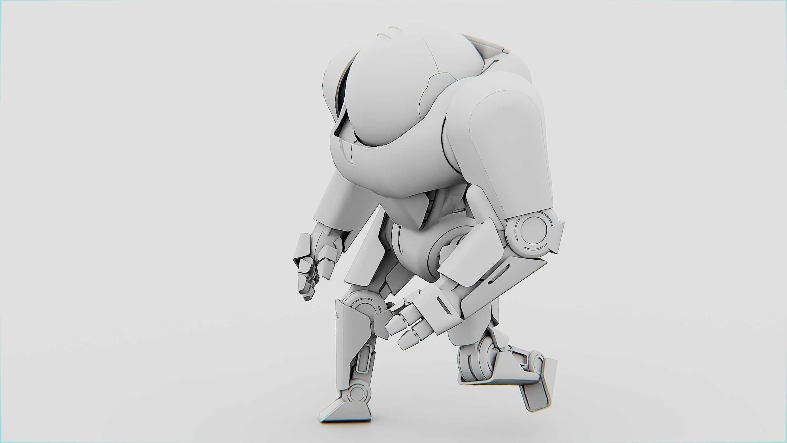 APPLE BOT Rigged for Unreal Engine - Unity - MIXAMO  3D model_35