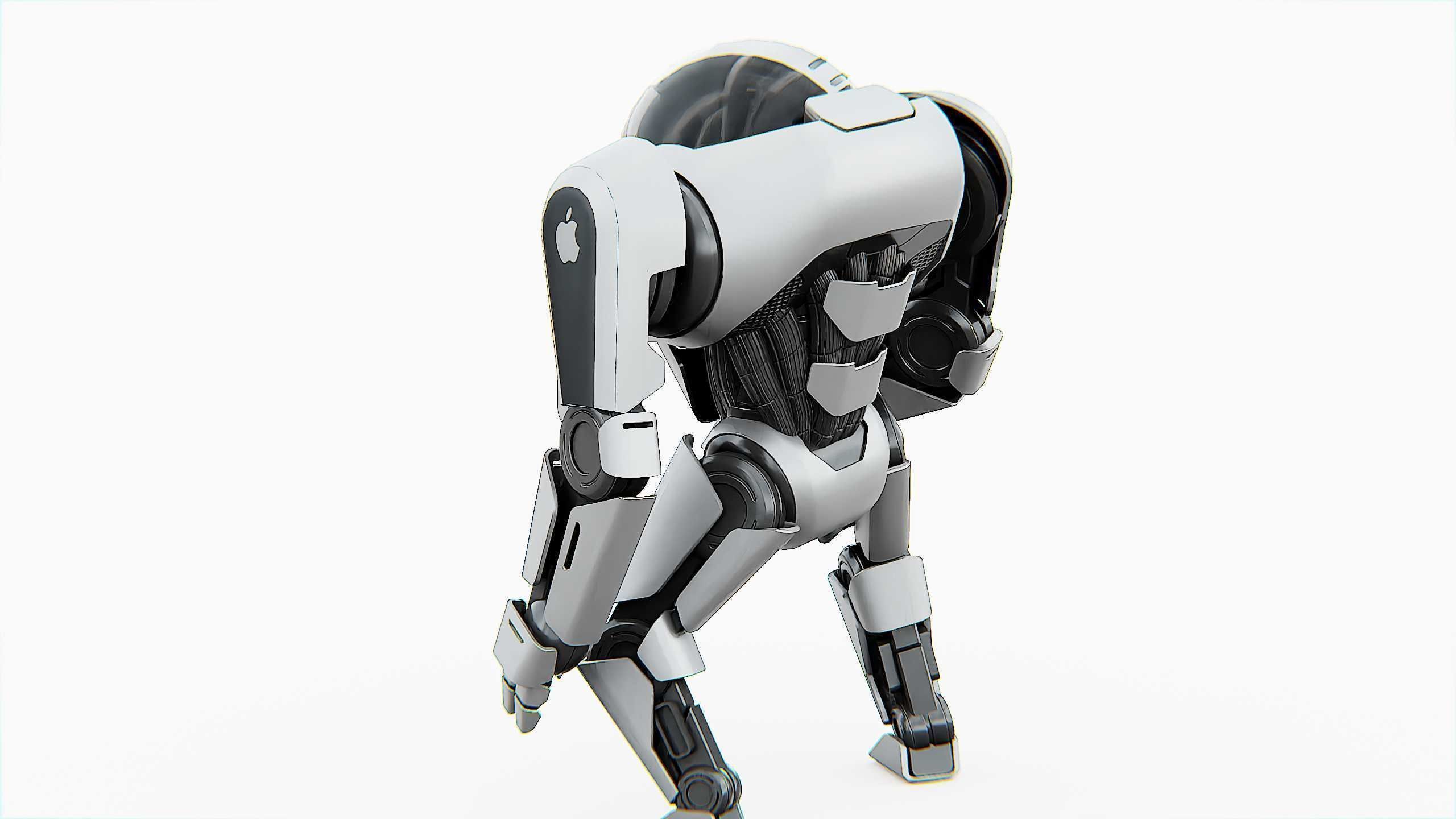 APPLE BOT Rigged for Unreal Engine - Unity - MIXAMO  3D model_29