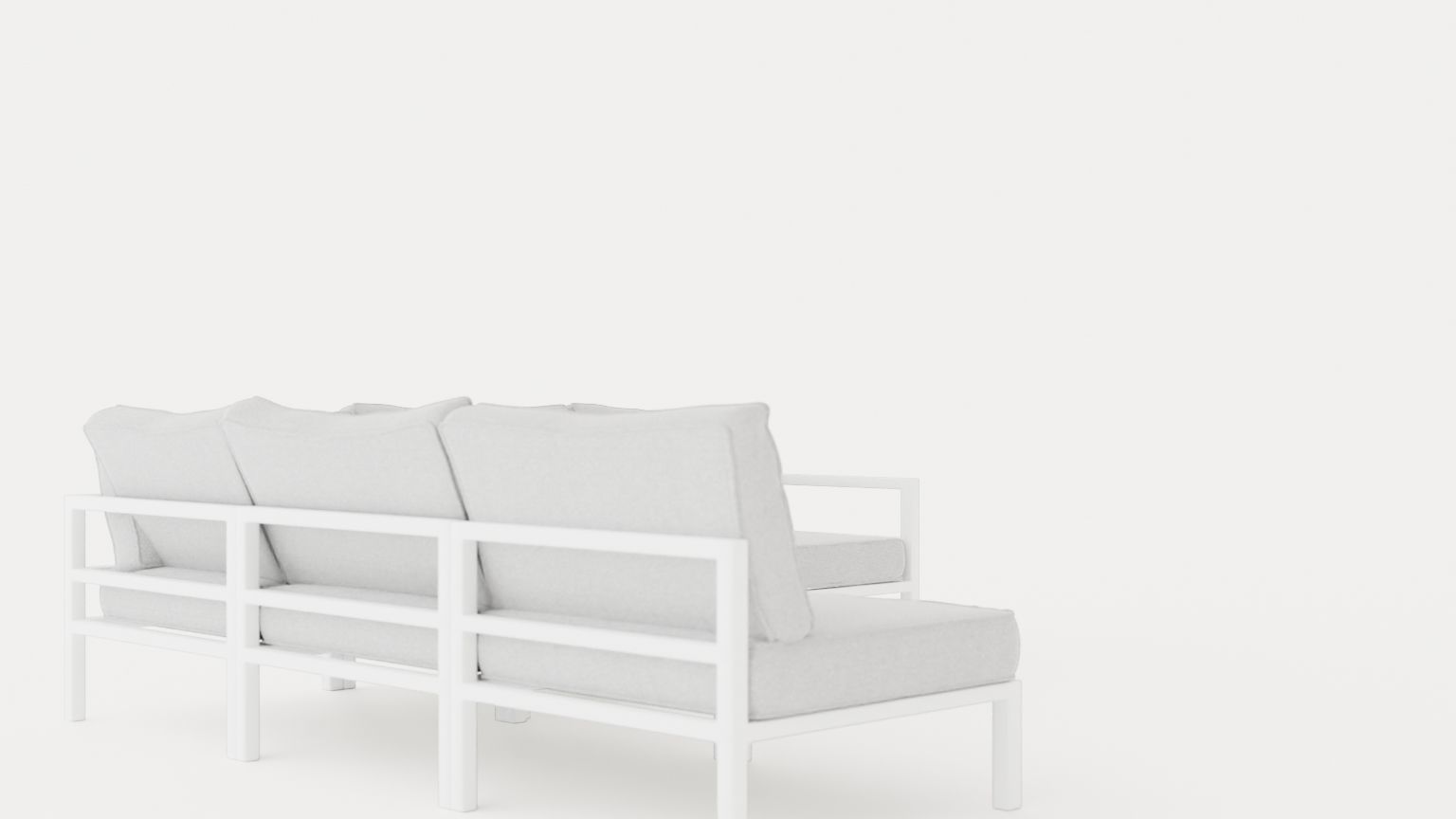Leone sofa set Low-poly 3D model_3