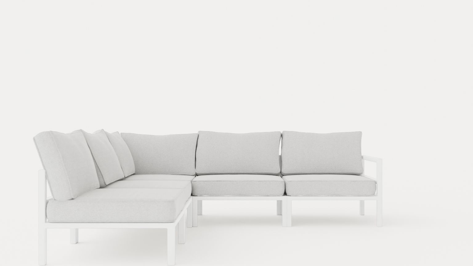 Leone sofa set Low-poly 3D model_2
