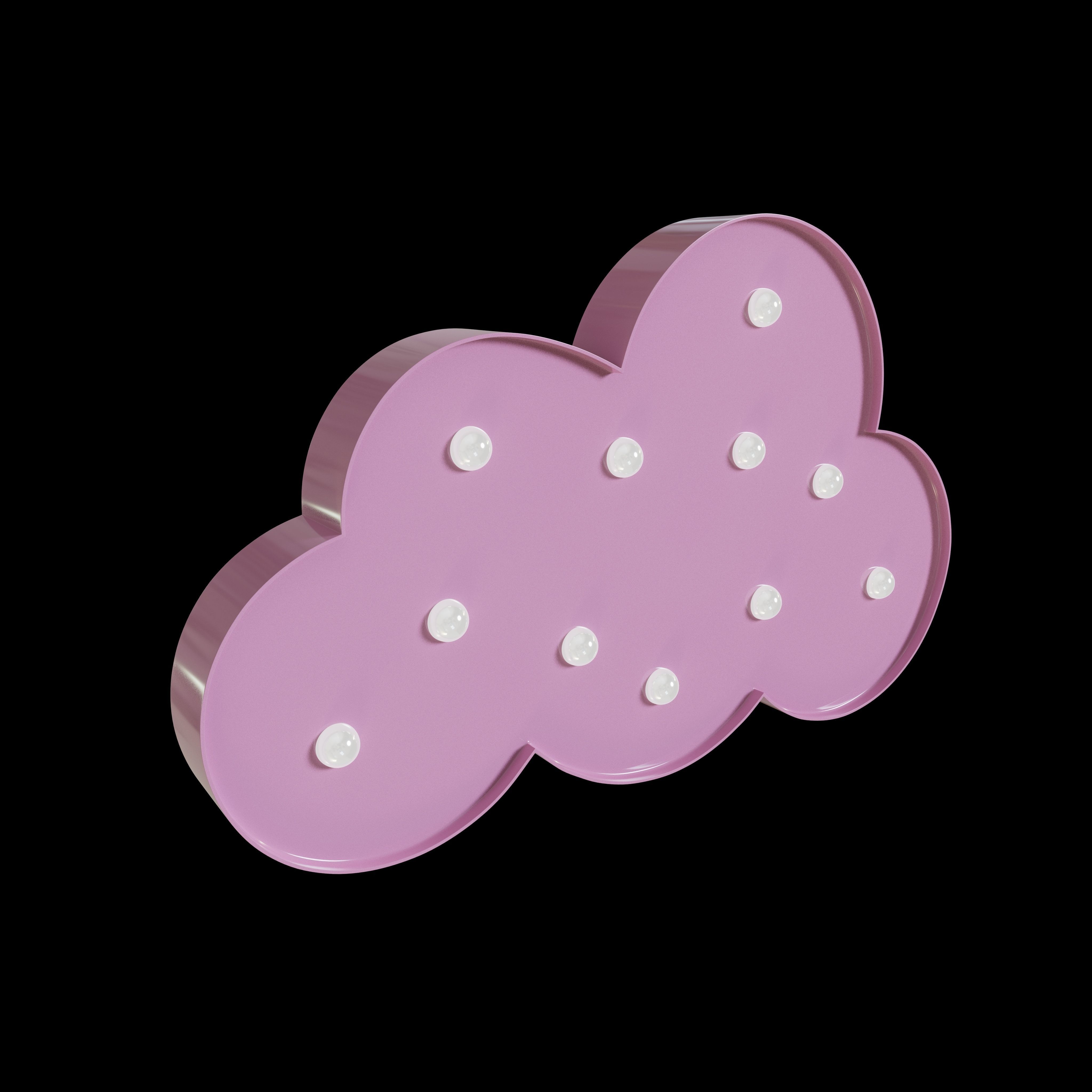 Cloud-shaped Nightlight 3D model_10