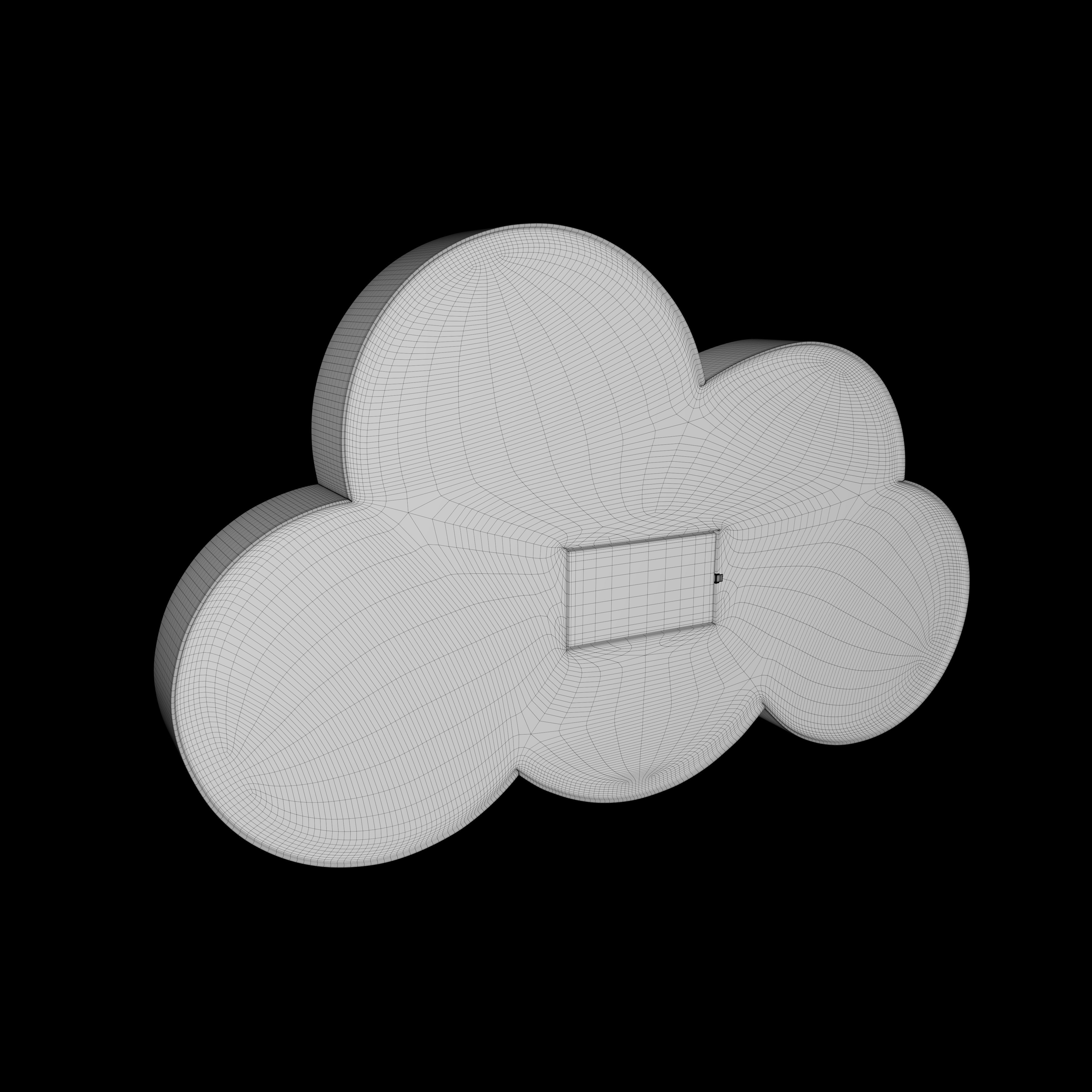 Cloud-shaped Nightlight 3D model_13