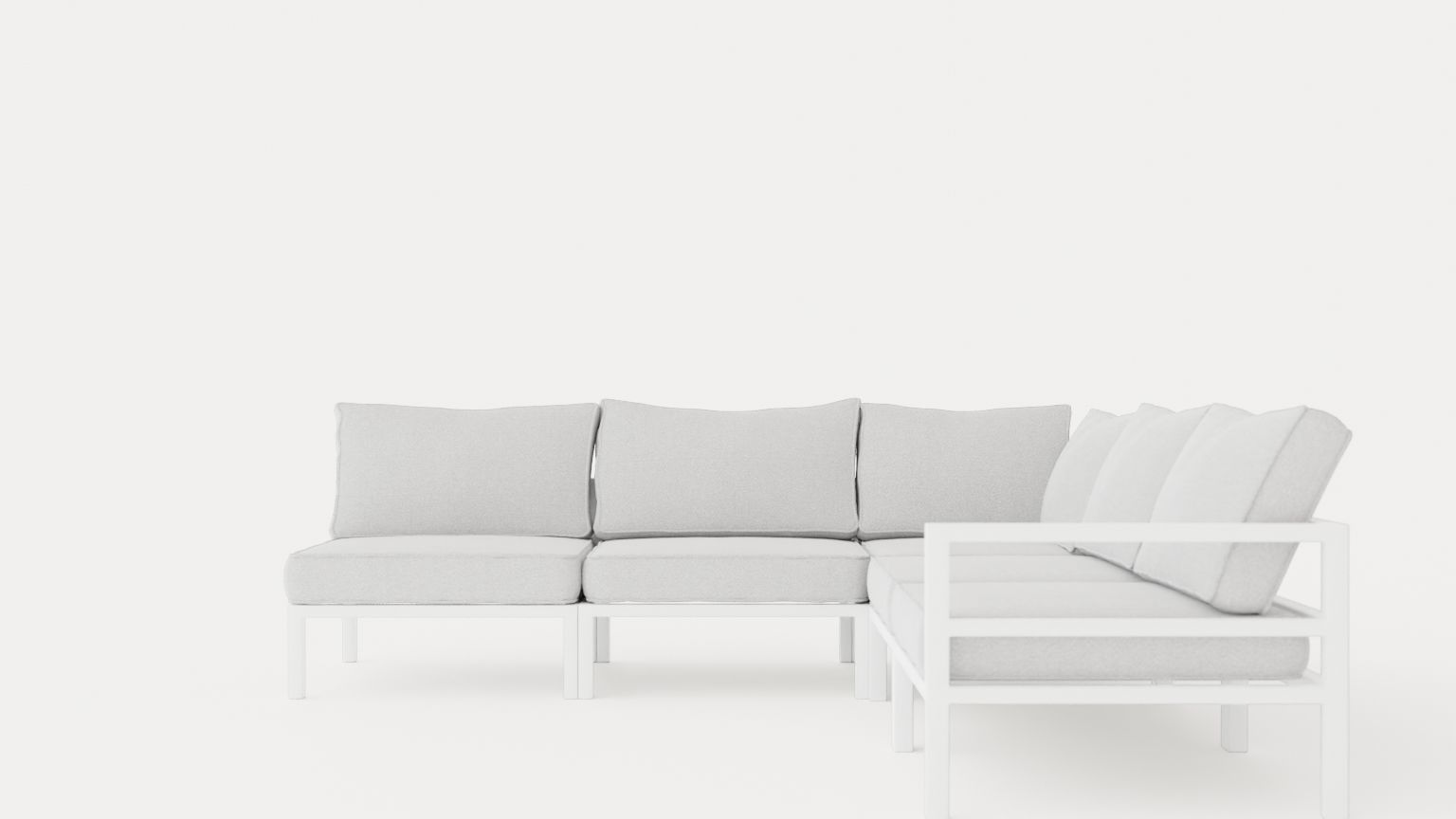 Leone sofa group Low-poly 3D model_1