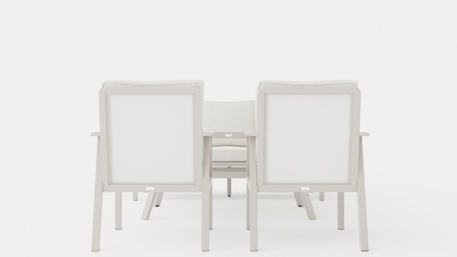 Samvaro sofa set Low-poly 3D model_2