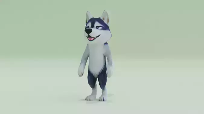 Husky Humanoid Wolf Character Anthropomorphic Dog