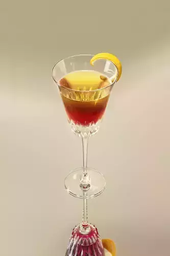 Cosmopolitan cocktail 3D model