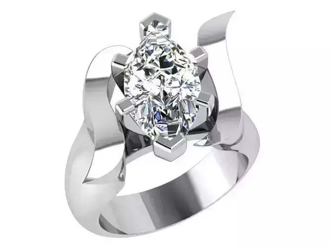 Marquise Solitaire Ring 3858