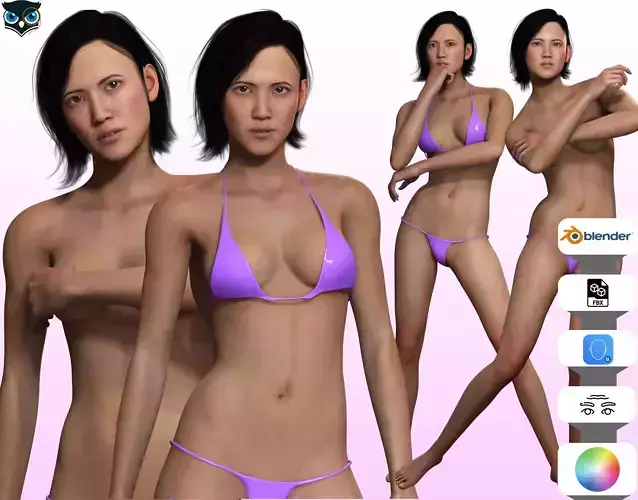 Ji eun - Realistic Asian Woman Photo realistic Model