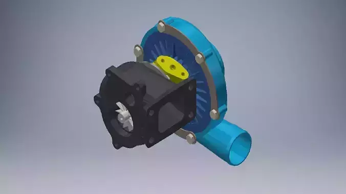 Turbocharger 3D Models  3D model