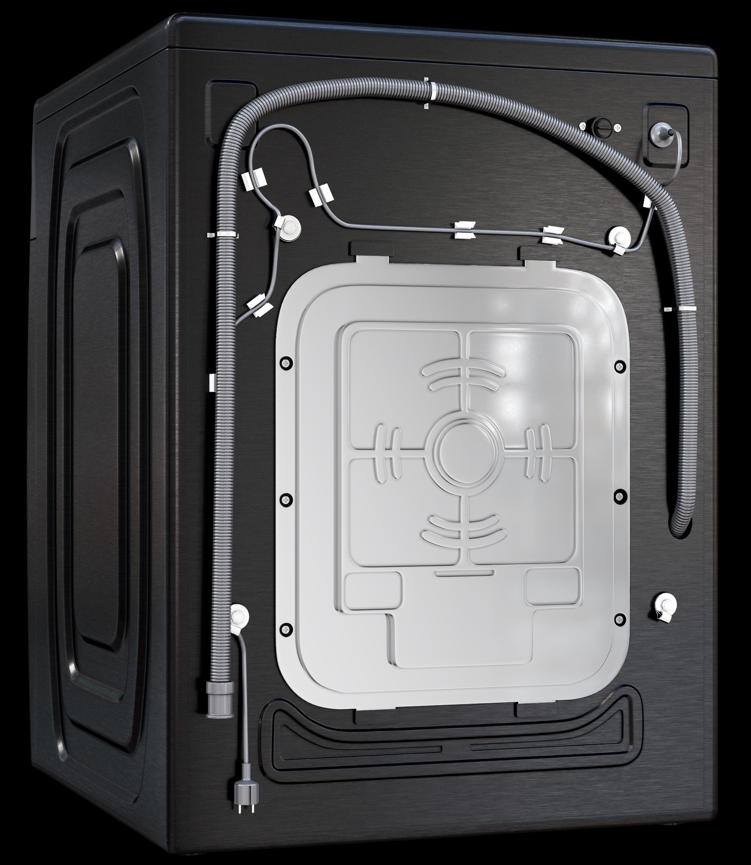 samsung washing machine 3D model_9