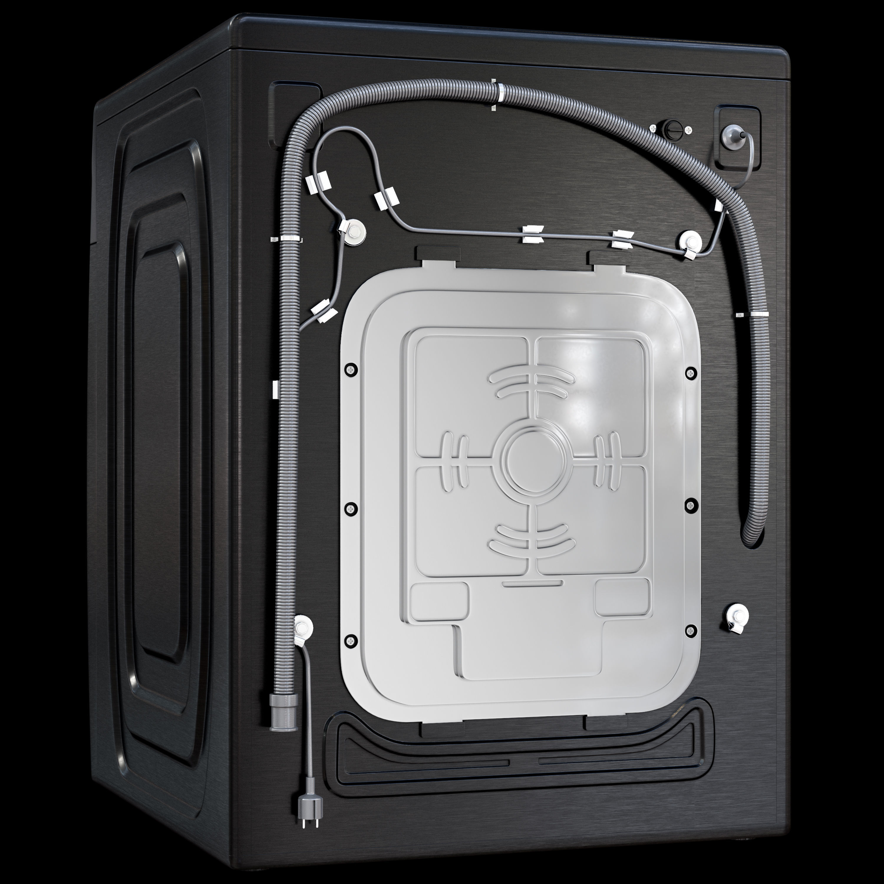 samsung washing machine 3D model_2