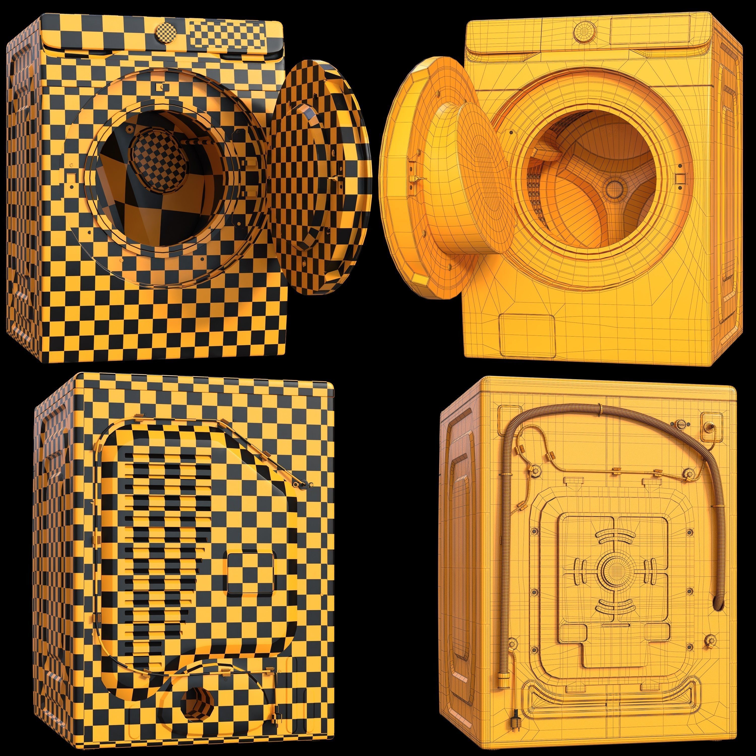 samsung washing machine 3D model_6