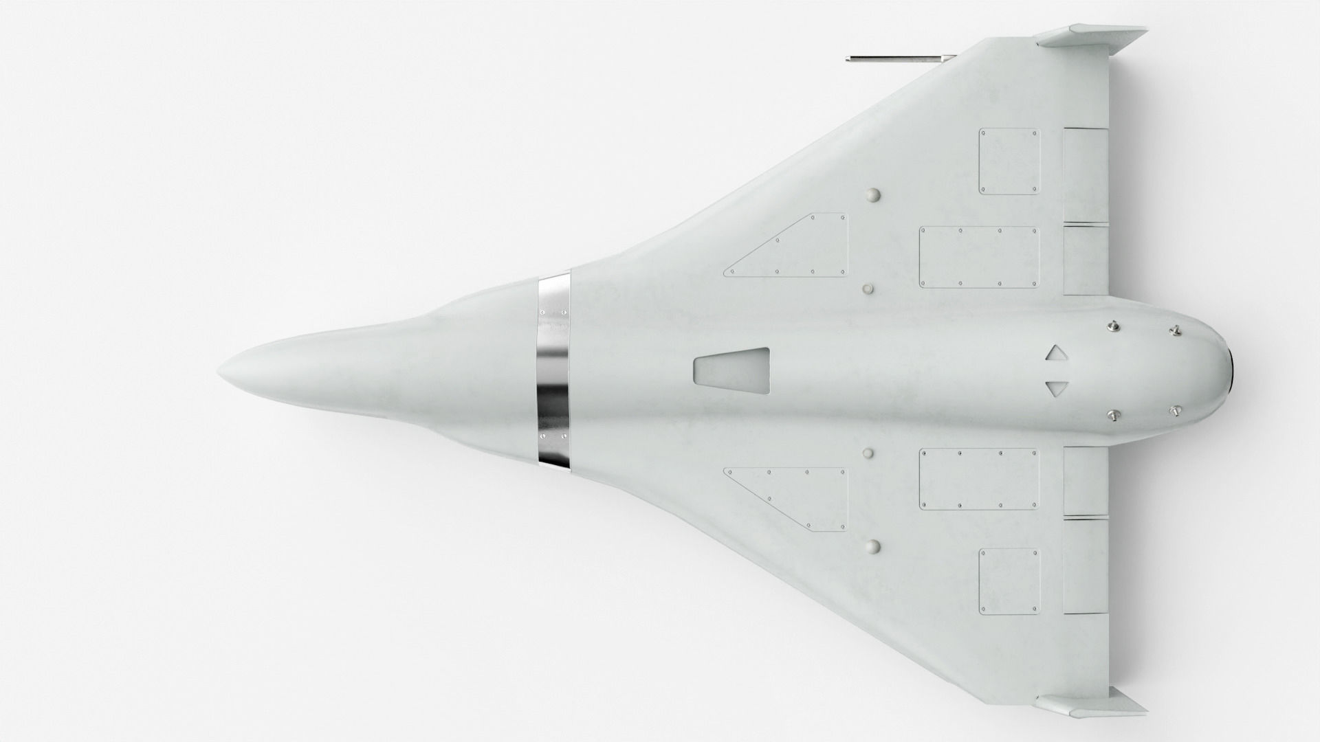 Iranian military drone Shahed-238 with jet engine Low-poly 3D model_8