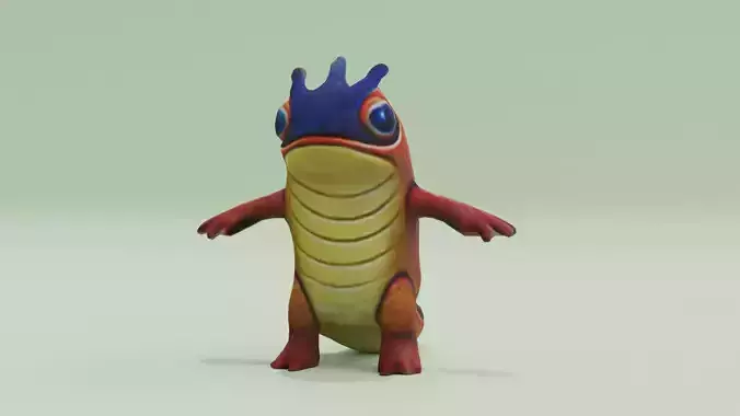 Slugterra Slug Monster Character Low-poly 3D model