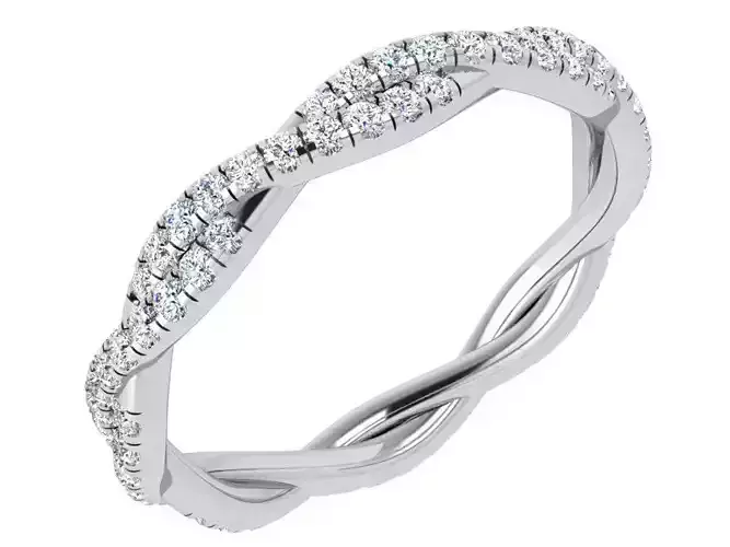 Twisted Diamond Band 3866