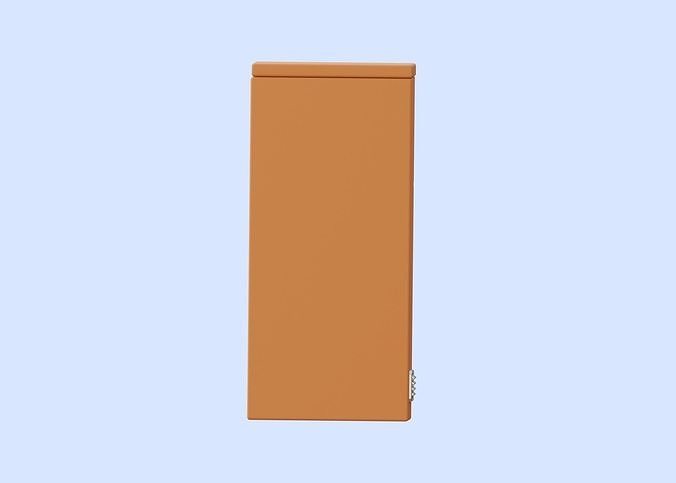 Refrigerator Illustration Low-poly 3D model 7