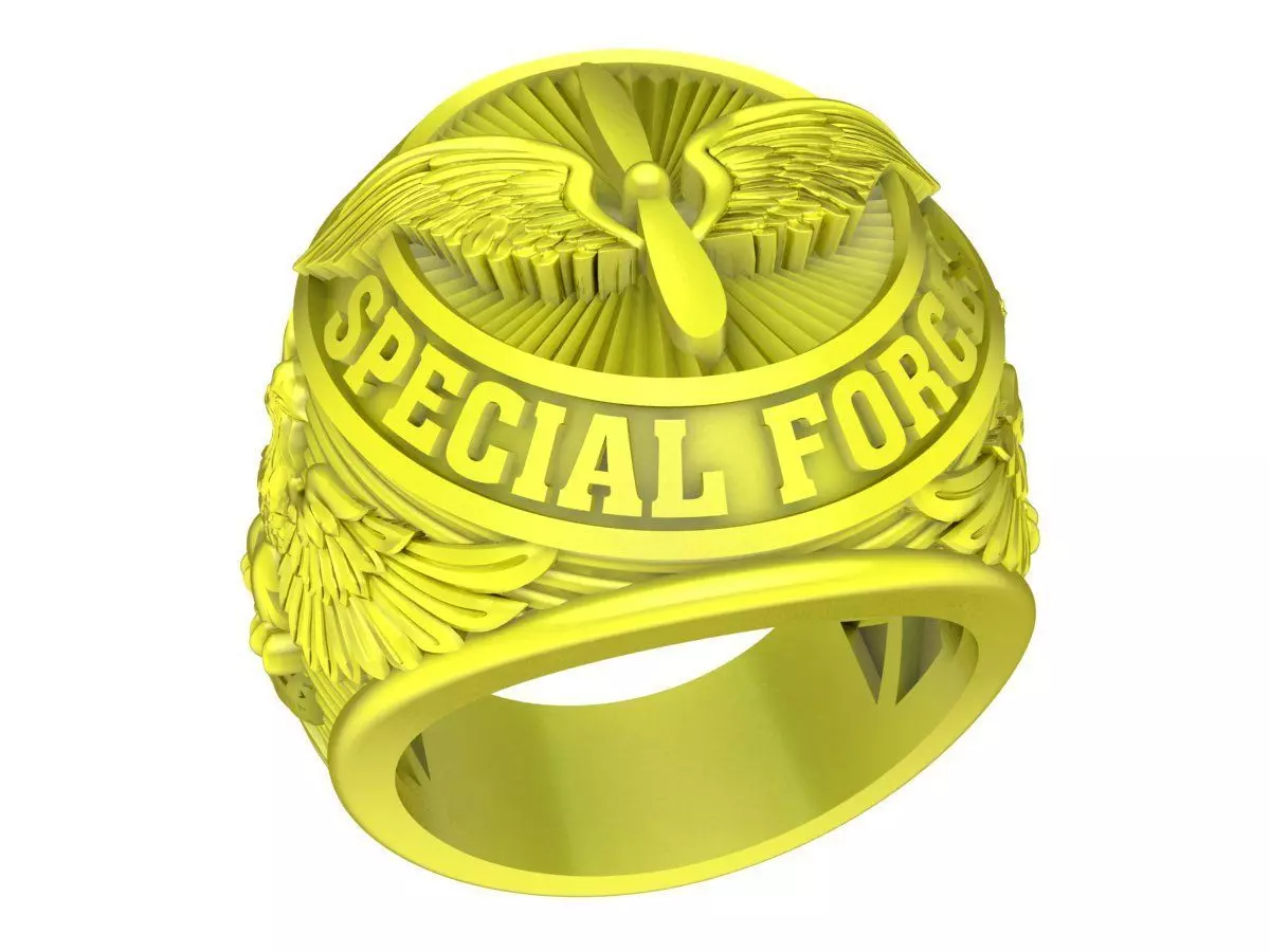 A4751 Special Force United States Ring 3D print model