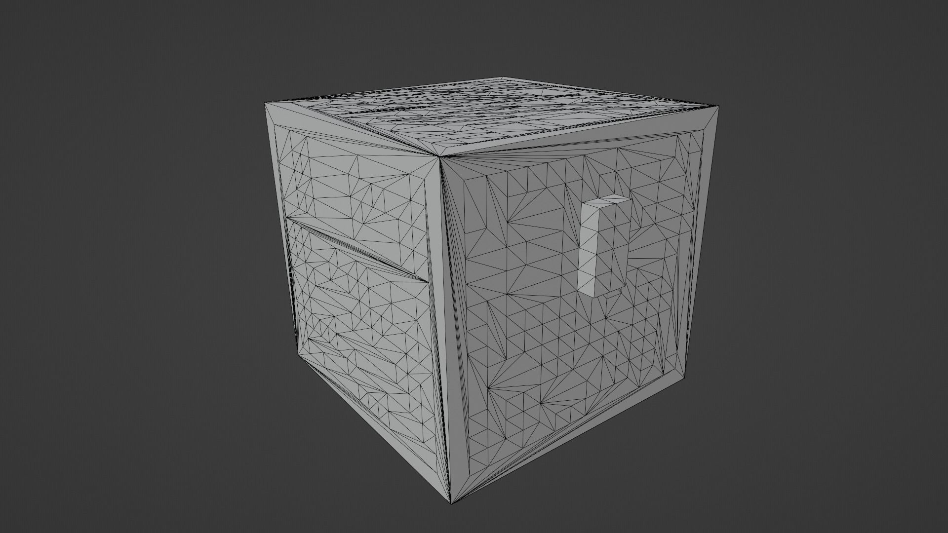 Voxel Chest Low-poly 3D model_16