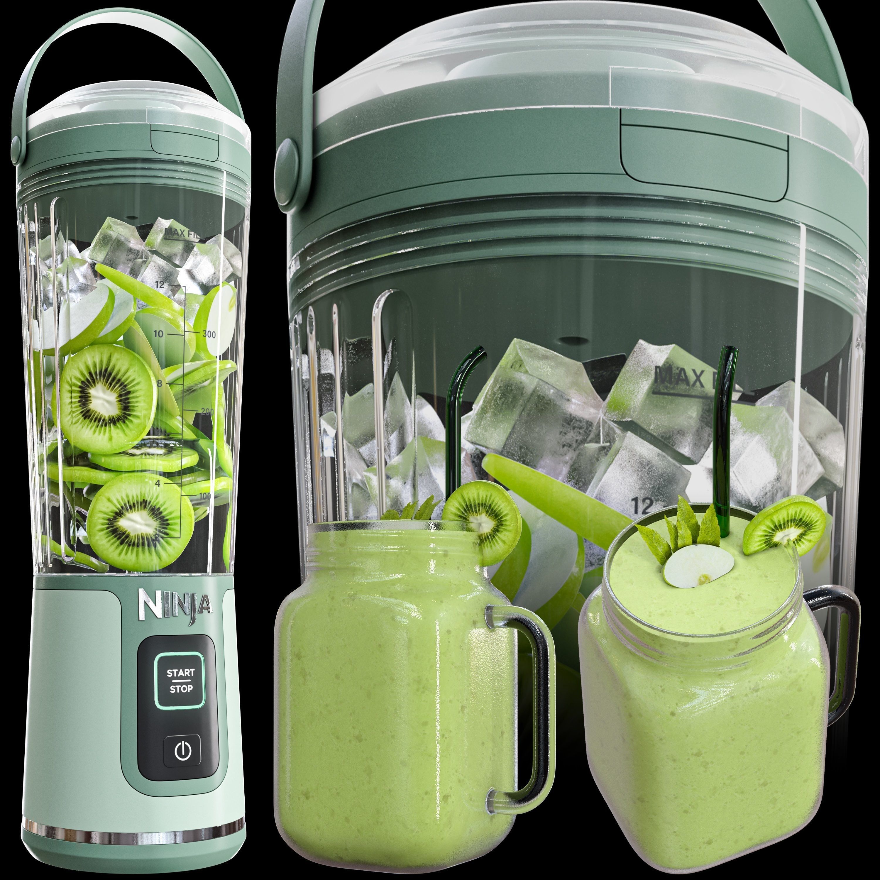 ninja blast blender 3D model_2