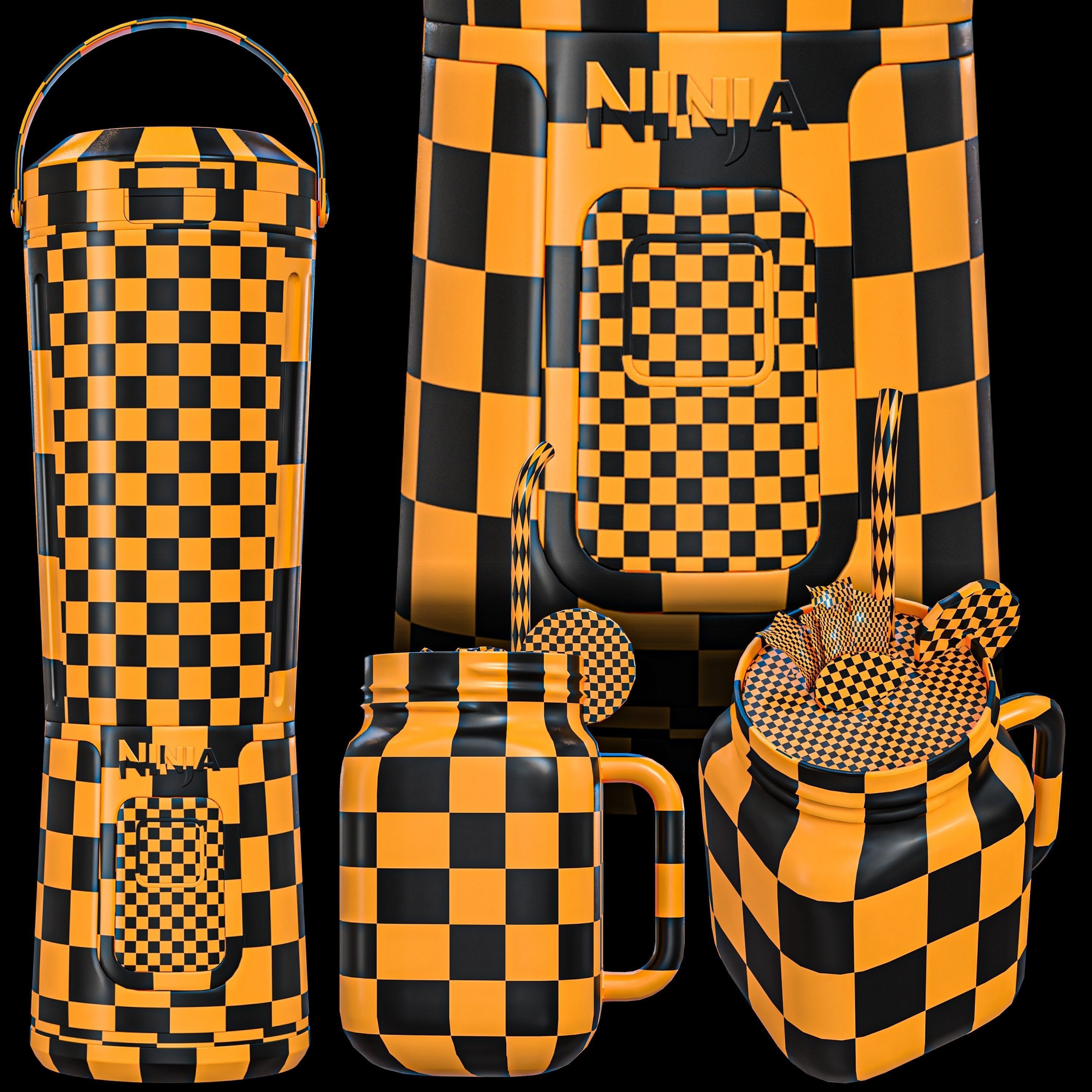 ninja blast blender 3D model_11