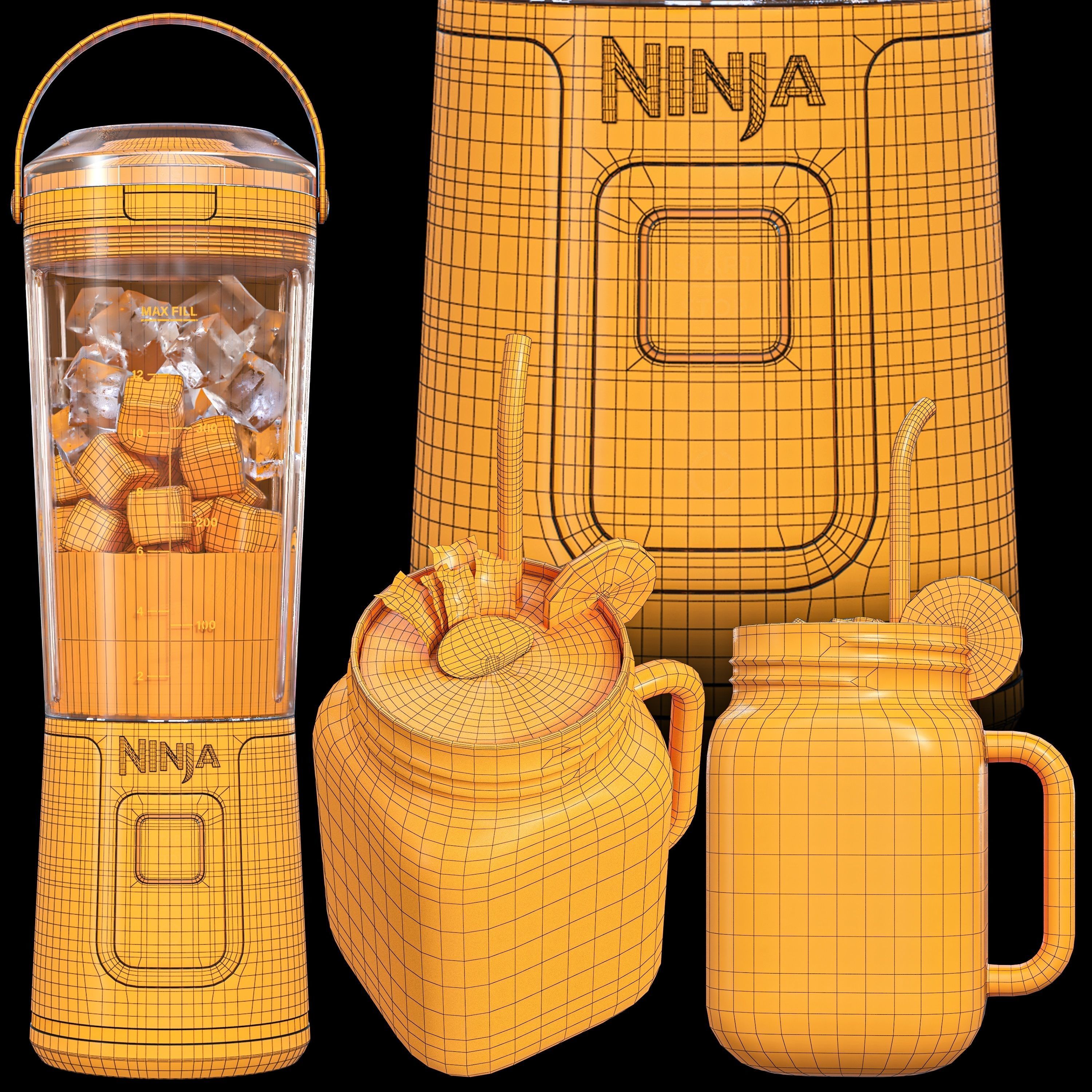 ninja blast blender 3D model_3