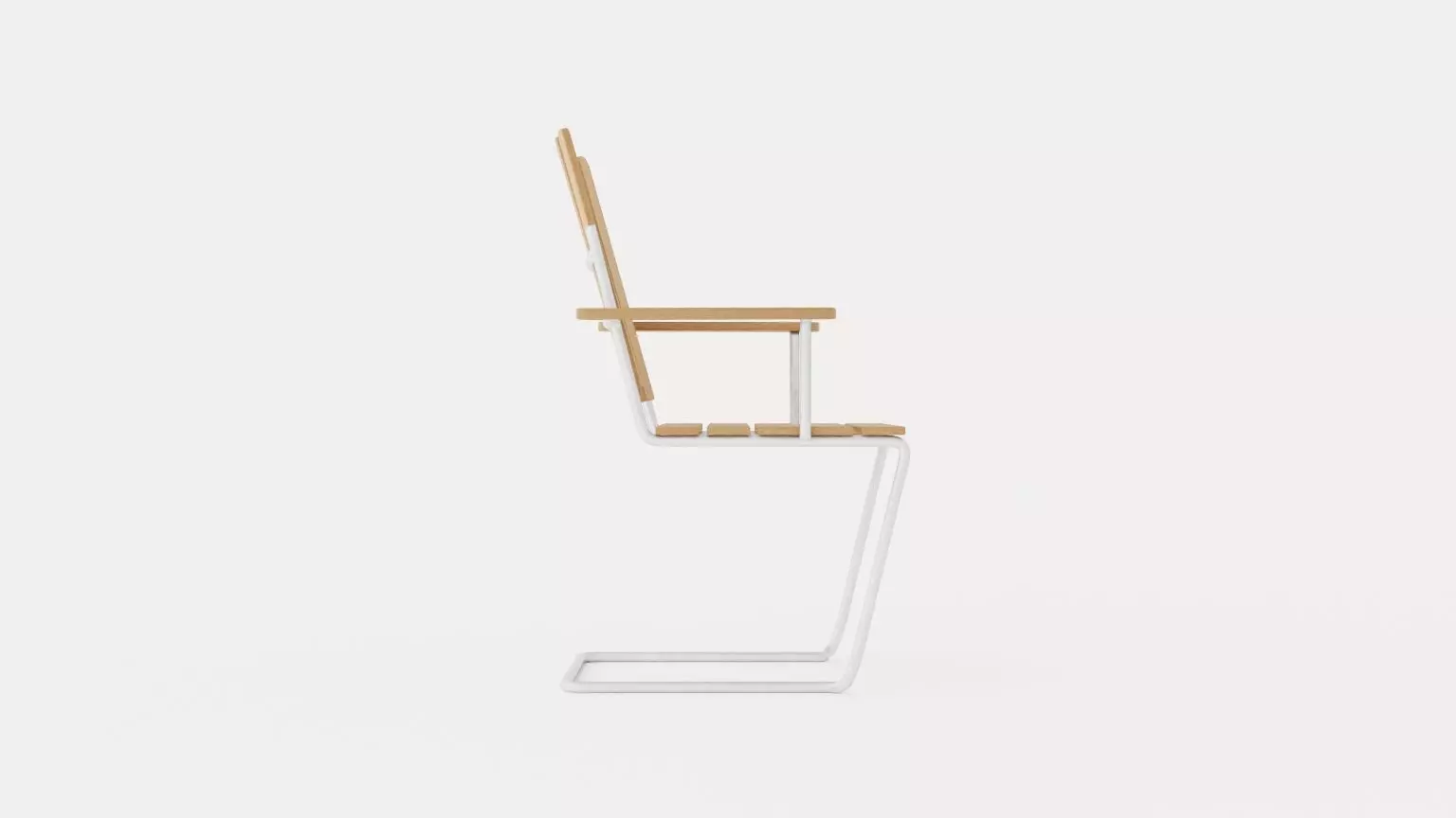 Armchair A2 Low-poly 3D model_0