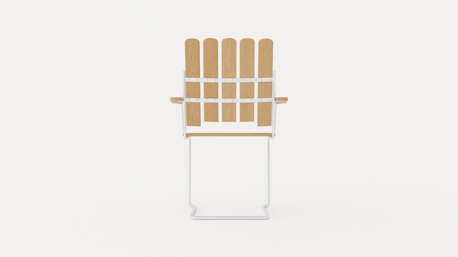 Armchair A2 Low-poly 3D model_2