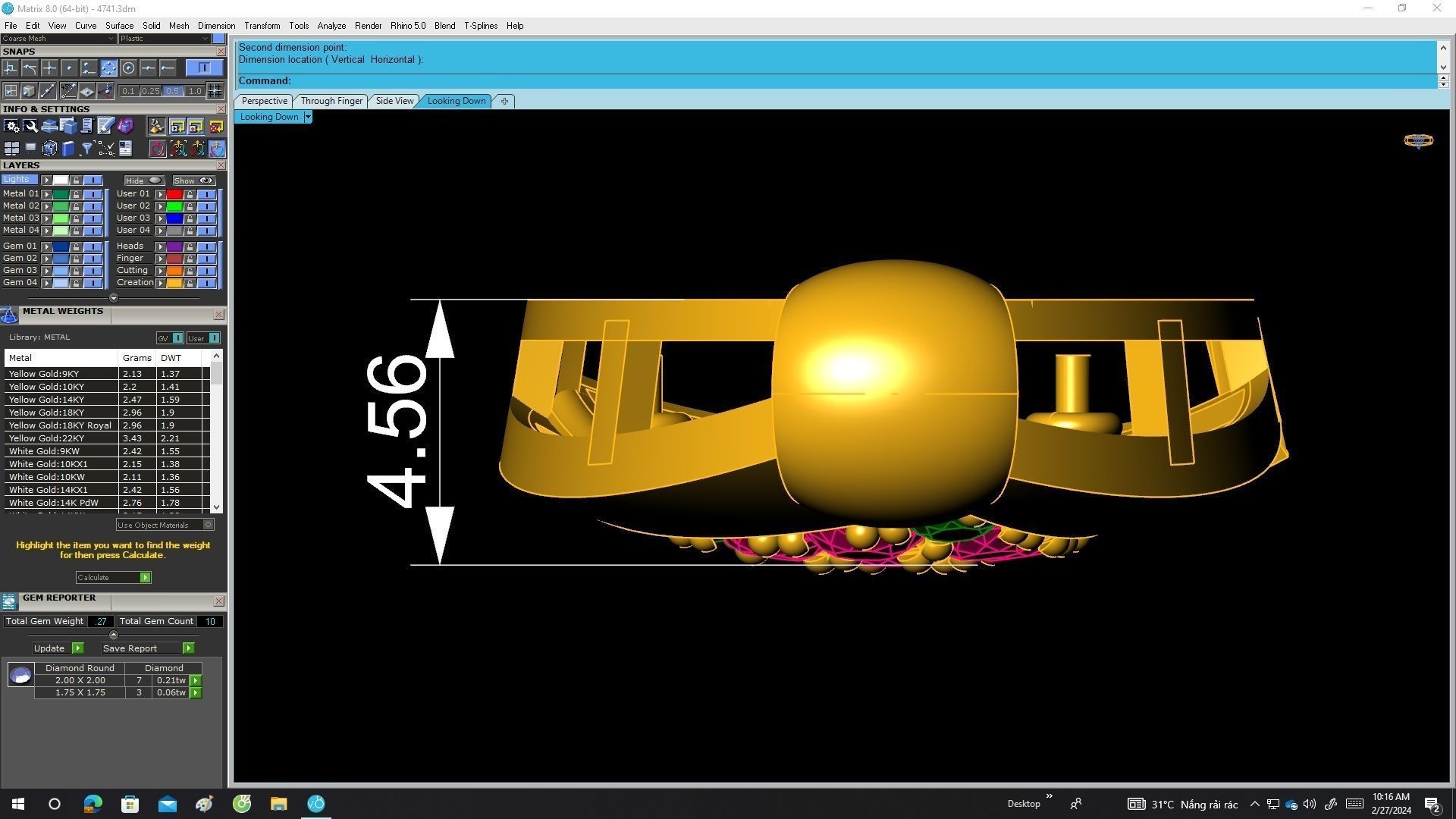 A4741 Cute Diamond Women Pendant 3D Model 3D print model_5