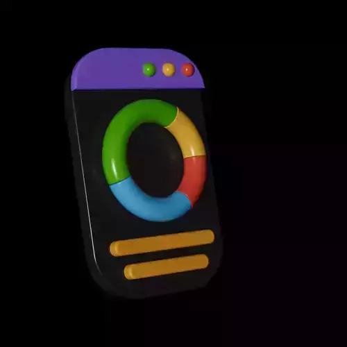 Animated Business Analytics 3D Models Icon No 2 3D model