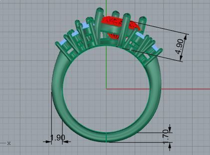 Basket Setting Ring 3870 3D print model_5