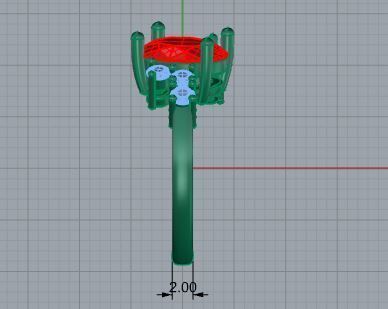 Basket Setting Ring 3870 3D print model_6