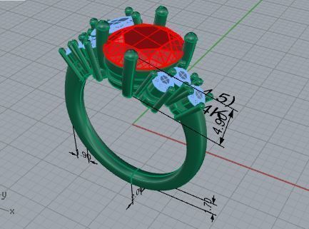 Basket Setting Ring 3870 3D print model_7