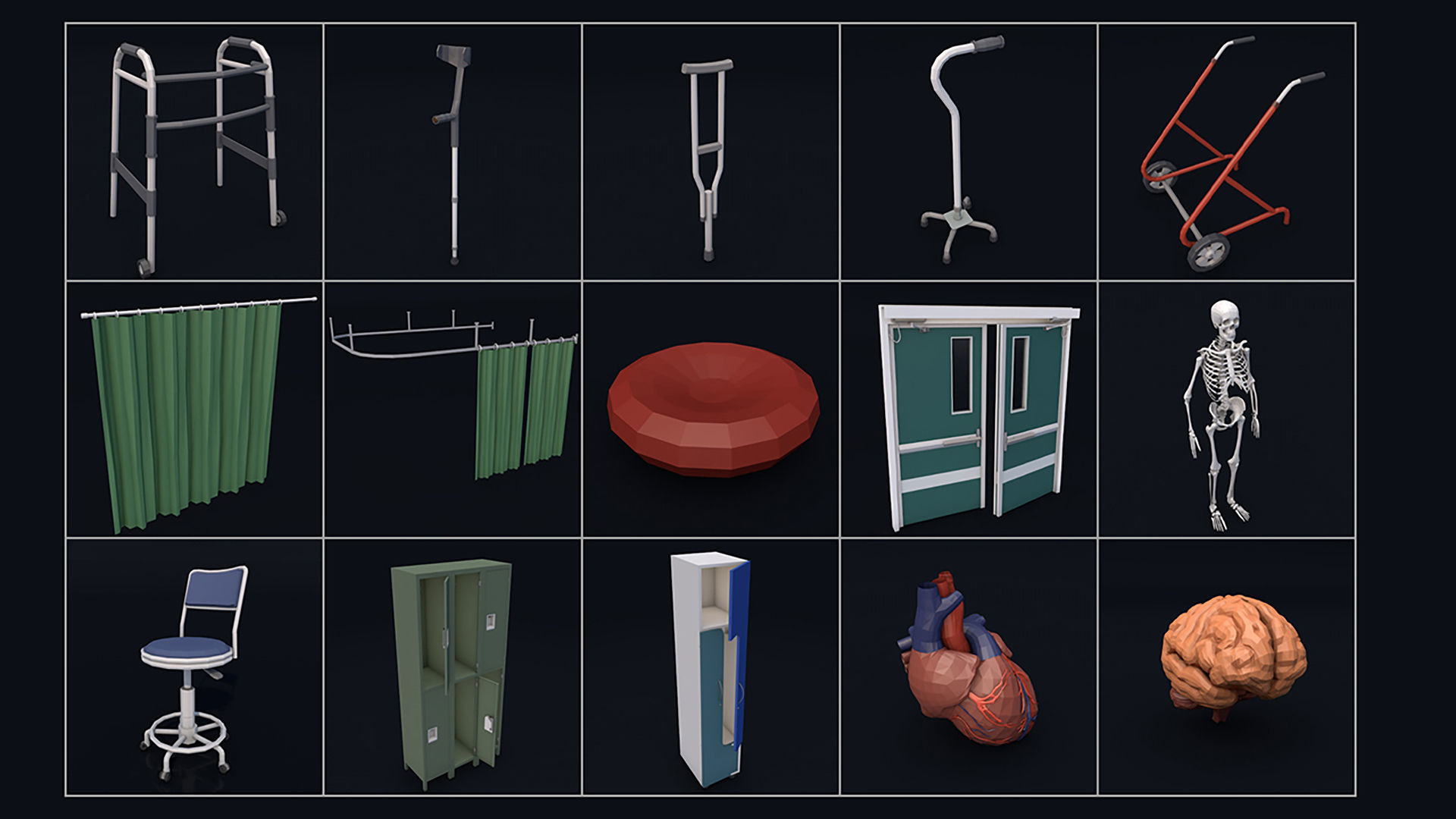 Low Poly City Mega Pack 2 Collection Low-poly 3D model_63