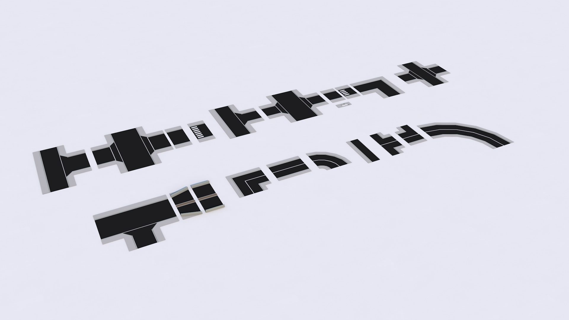 Low Poly City Mega Pack 2 Collection Low-poly 3D model_8