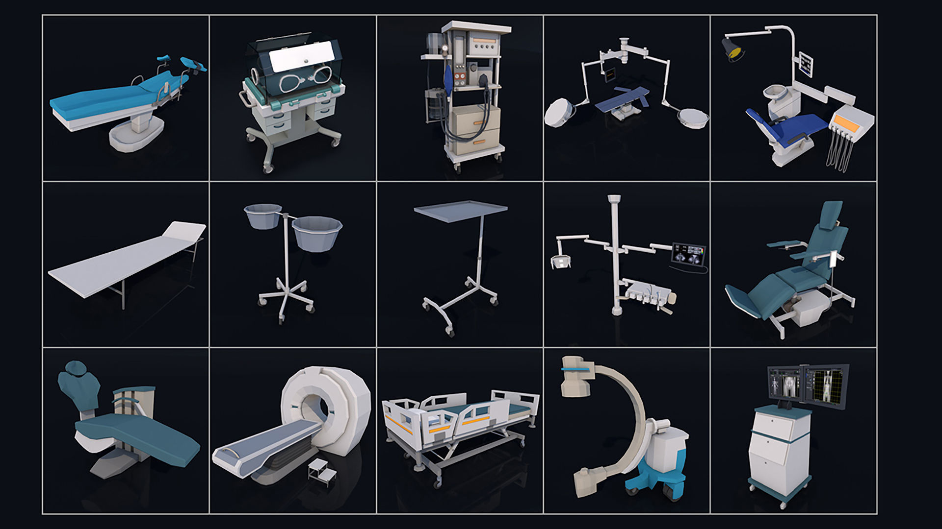 Low Poly City Mega Pack 2 Collection Low-poly 3D model_77