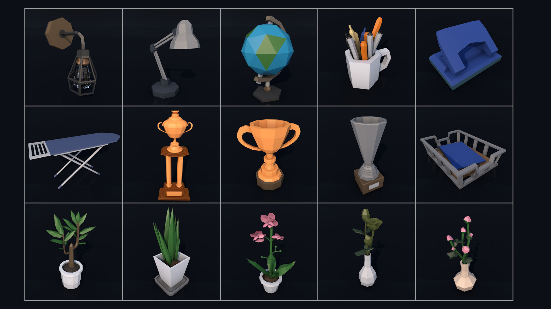 Low Poly City Mega Pack 2 Collection Low-poly 3D model_82